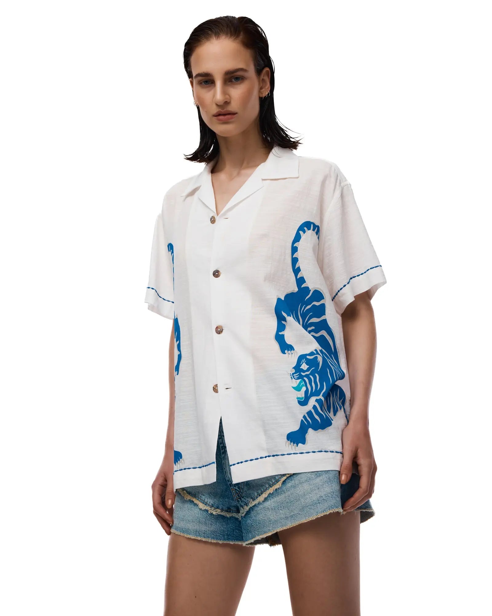 Crouching Tiger Shirt by THE TALES - editorial shot