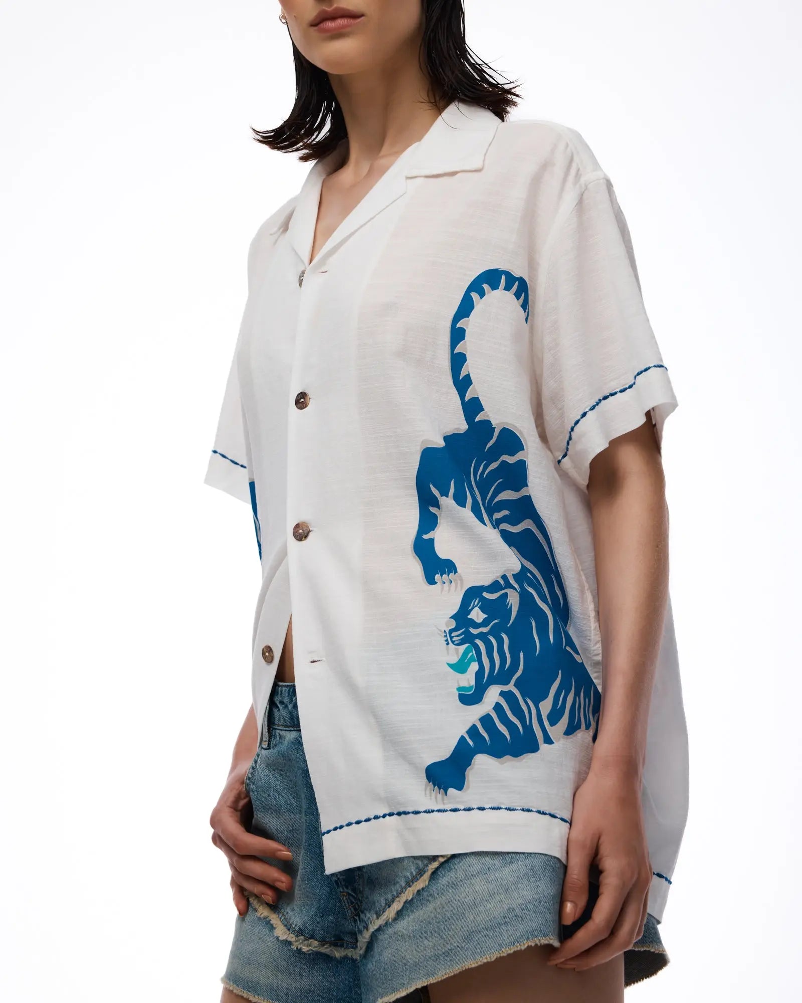 Crouching Tiger Shirt by THE TALES - editorial shot