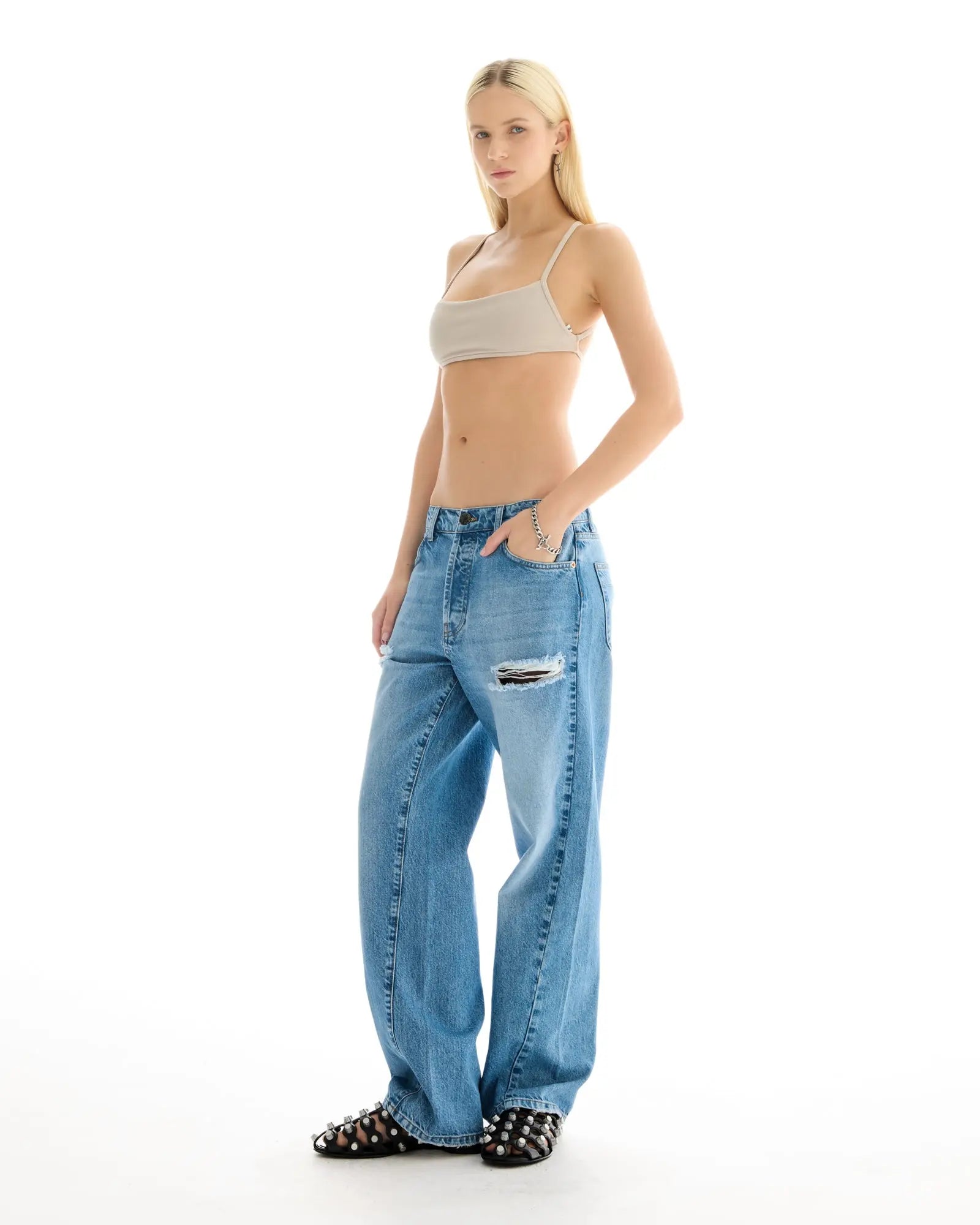Old Faithful Twisted Seam Jeans by THE TALES - product photo