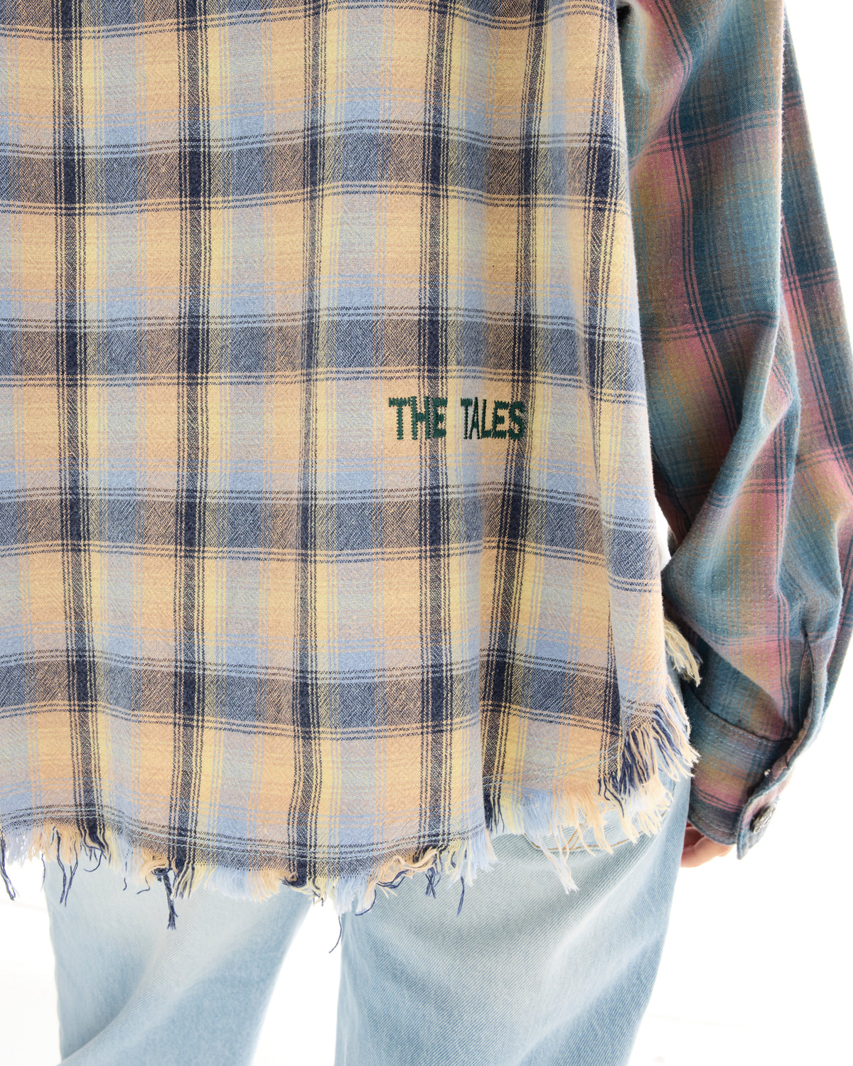Denim And Check Cotton Shirt THE TALES