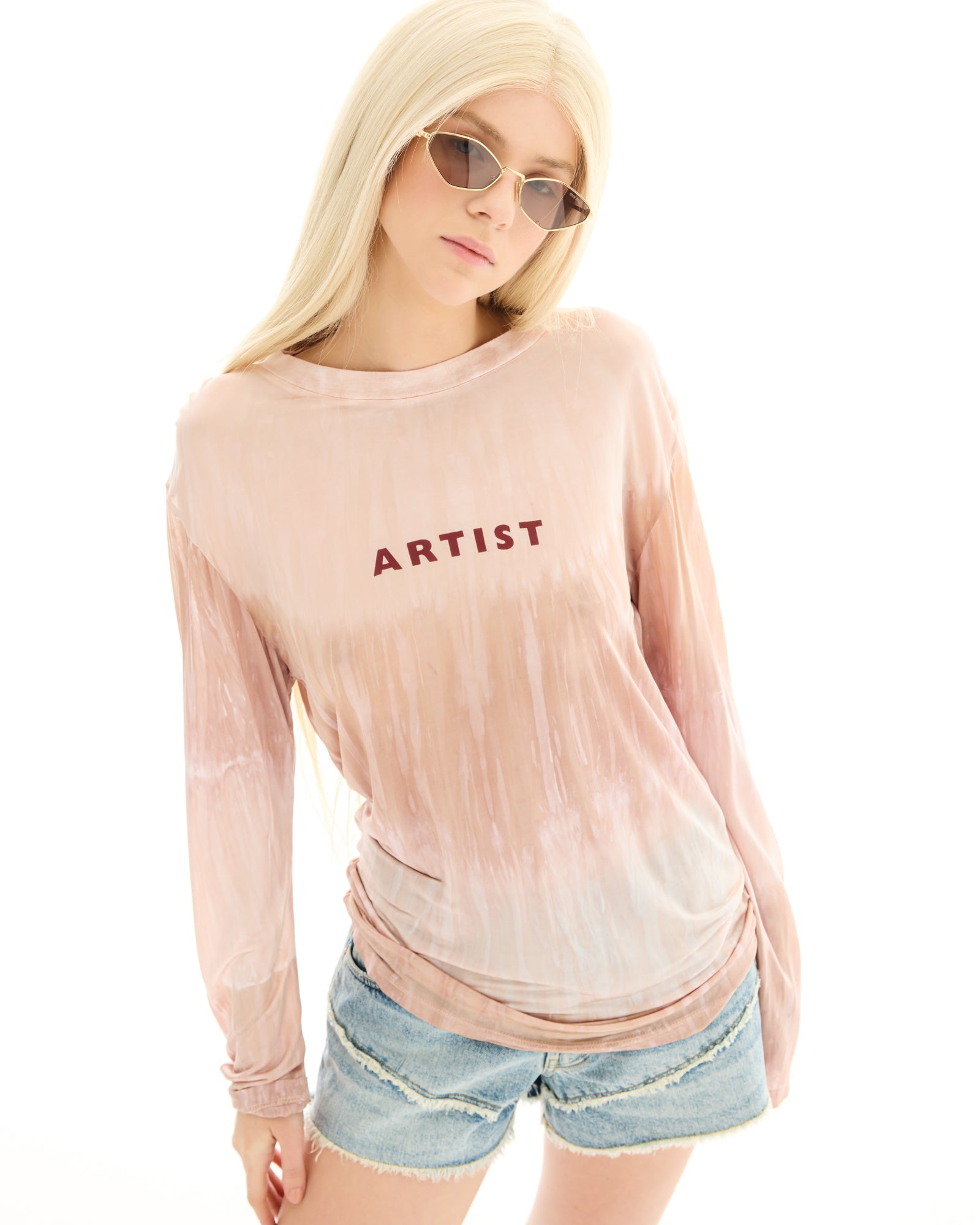 Hand Dyed Artist Long Sleeve Tee THE TALES