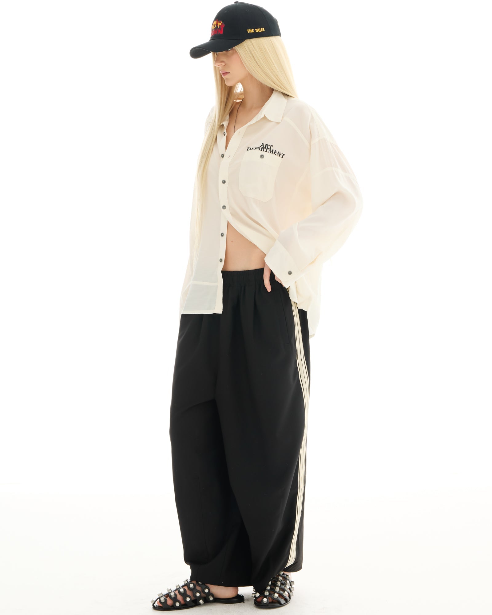 The Suited Harajuku Black Track Pant THE TALES