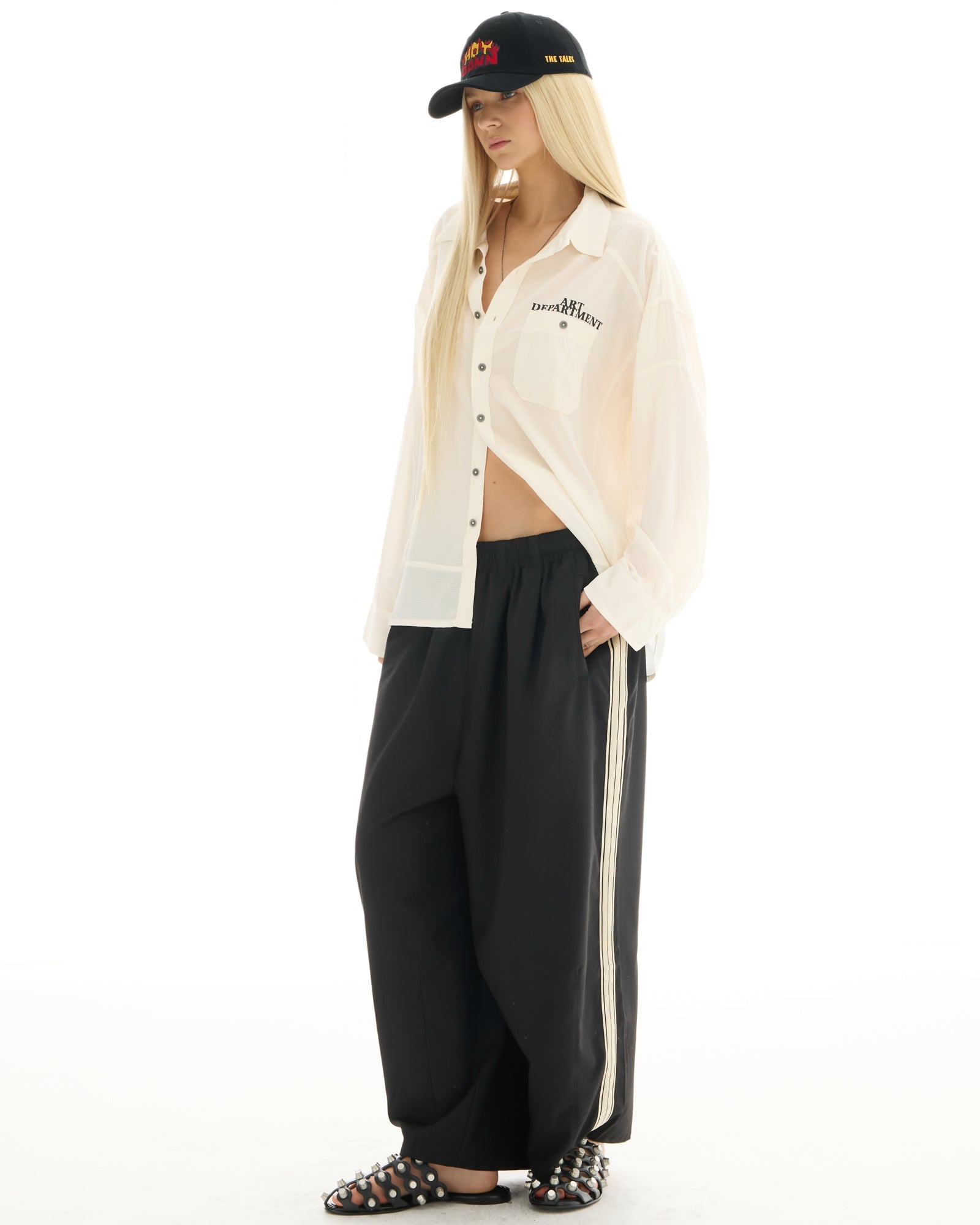 The Suited Harajuku Black Track Pant THE TALES