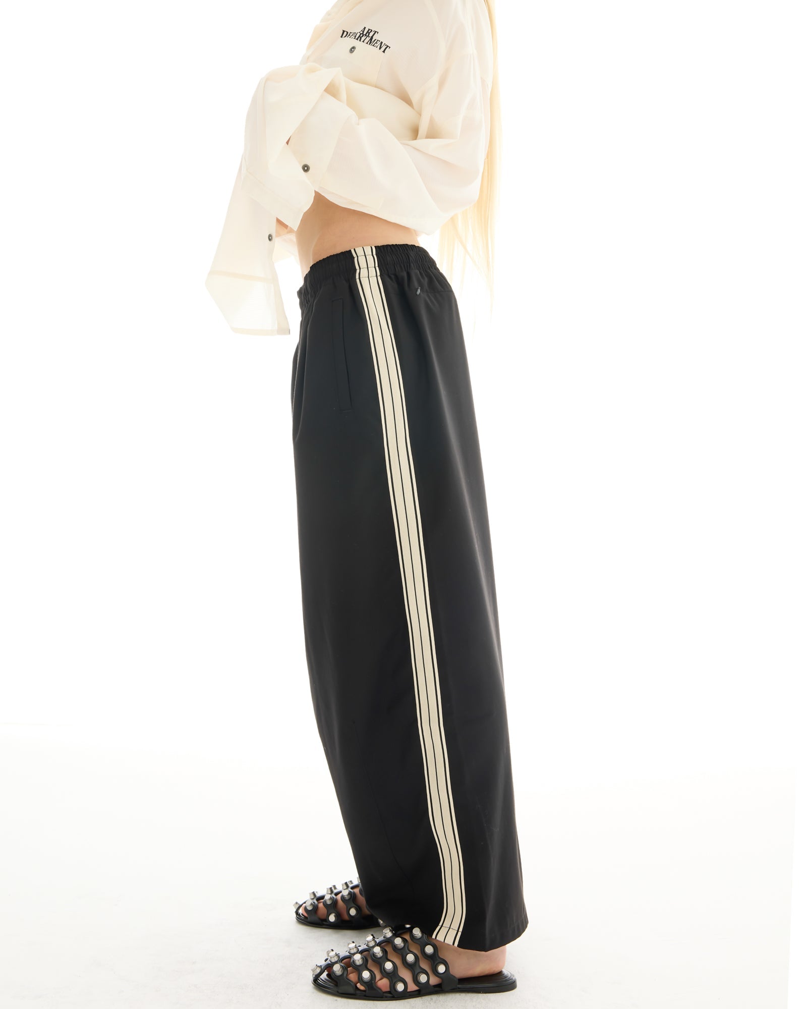The Suited Harajuku Black Track Pant THE TALES