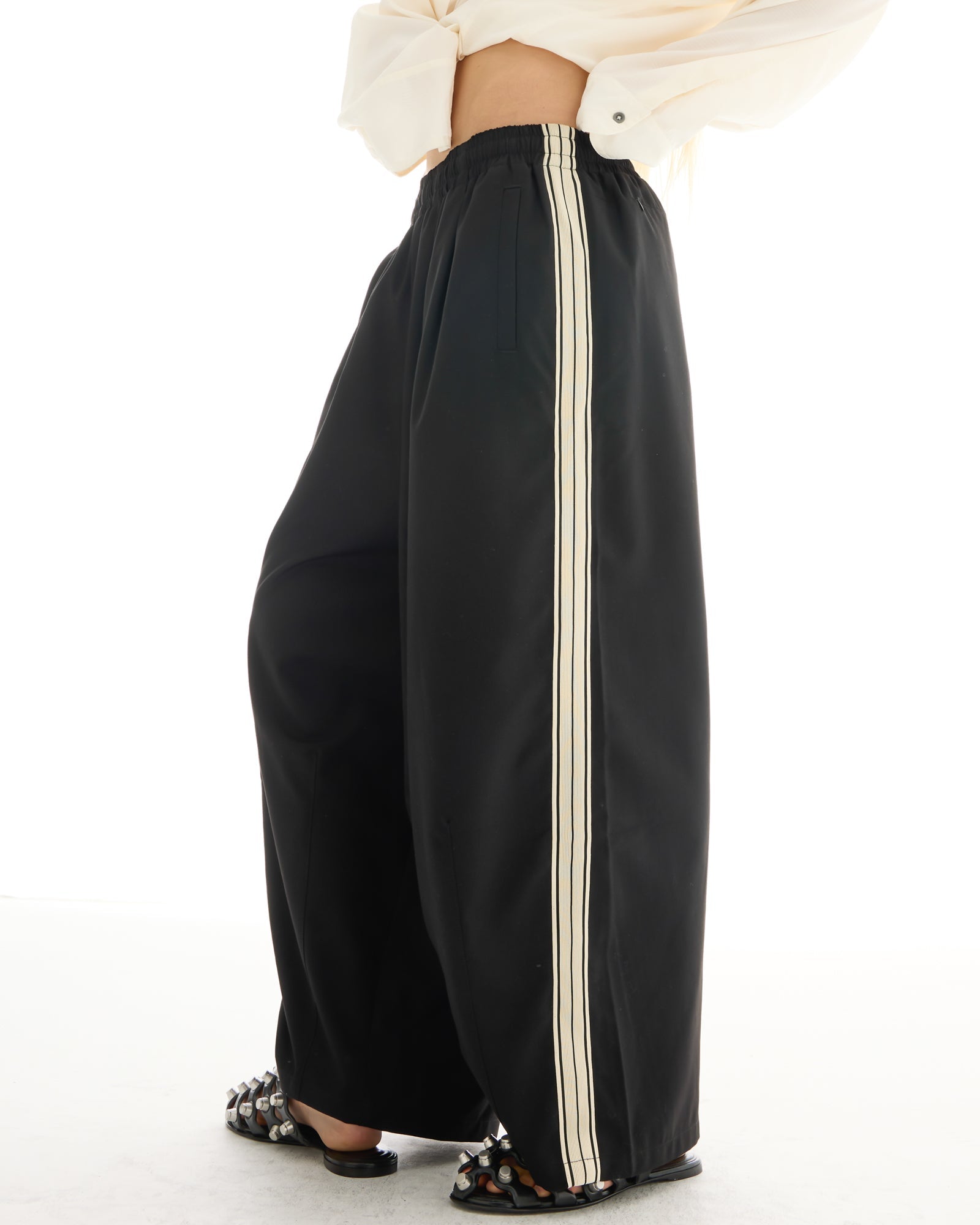 The Suited Harajuku Black Track Pant THE TALES