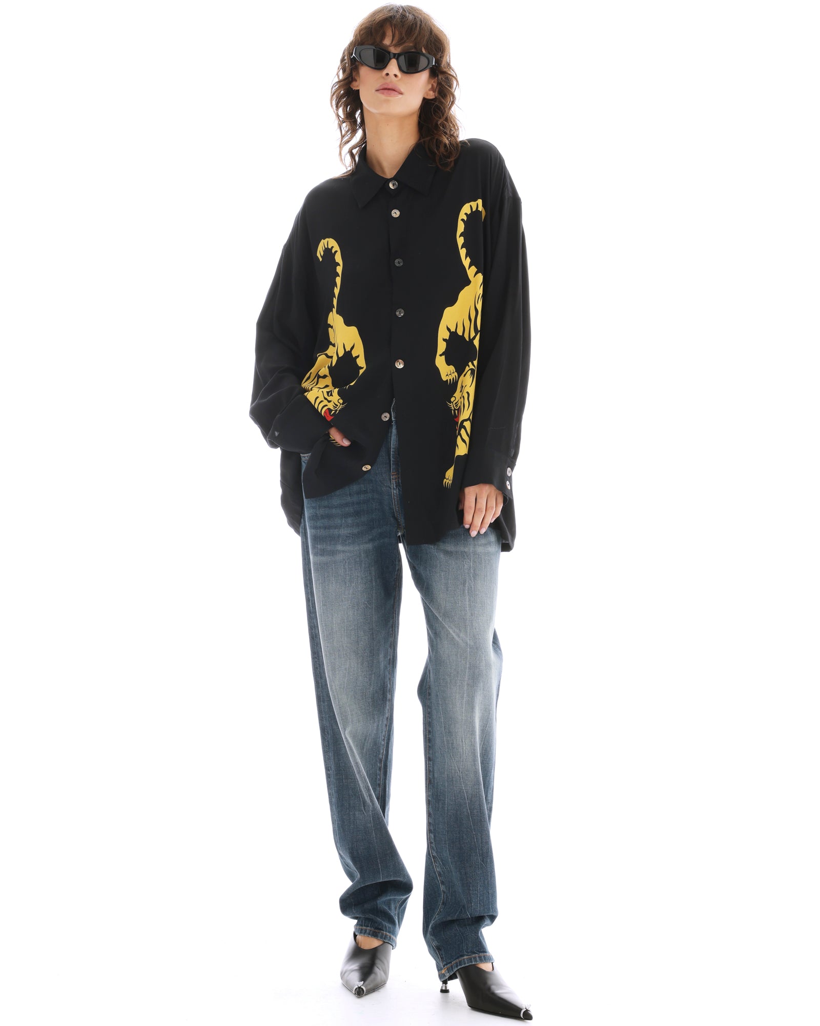 Crouching Tiger Long Sleeve Shirt