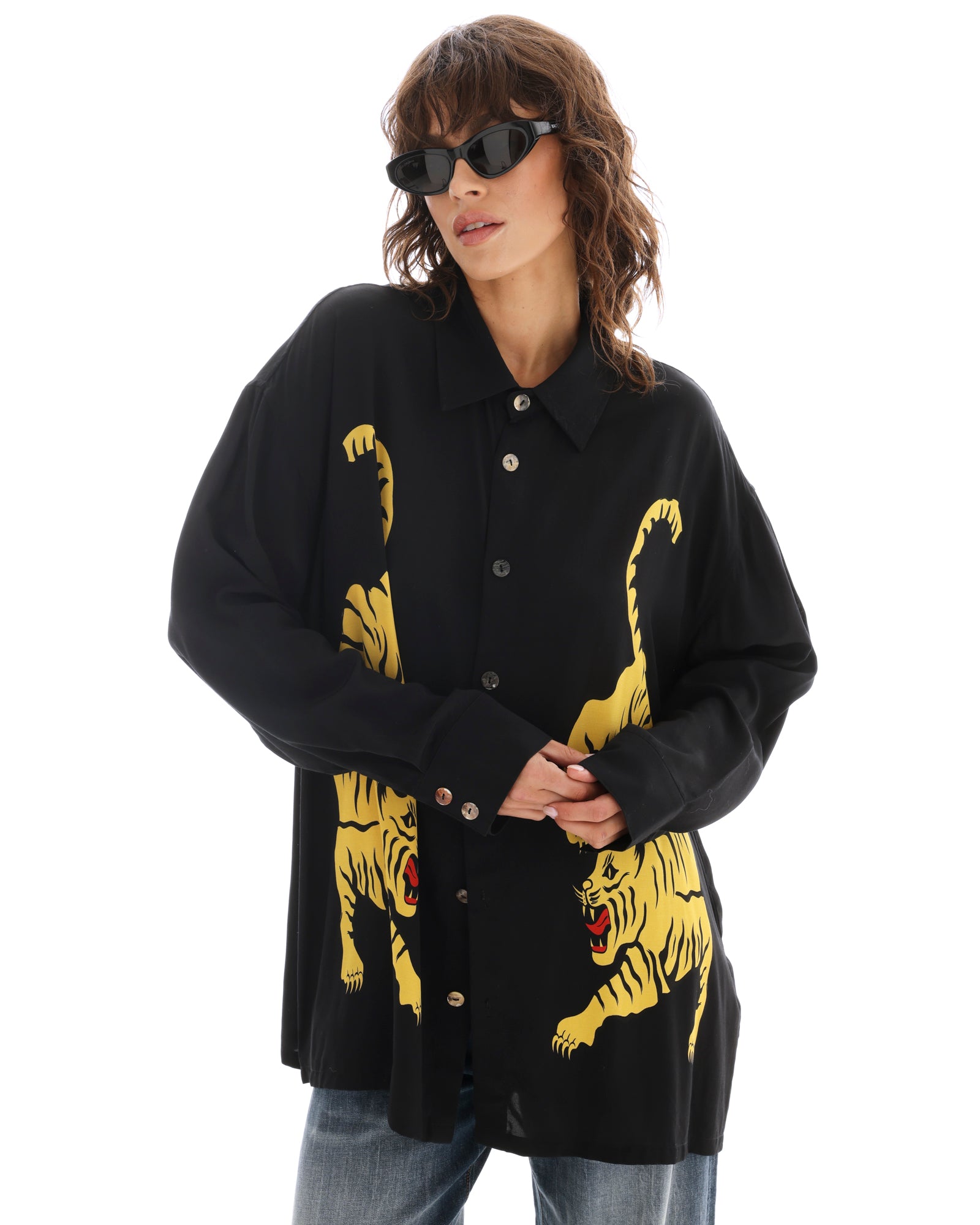 Crouching Tiger Long Sleeve Shirt