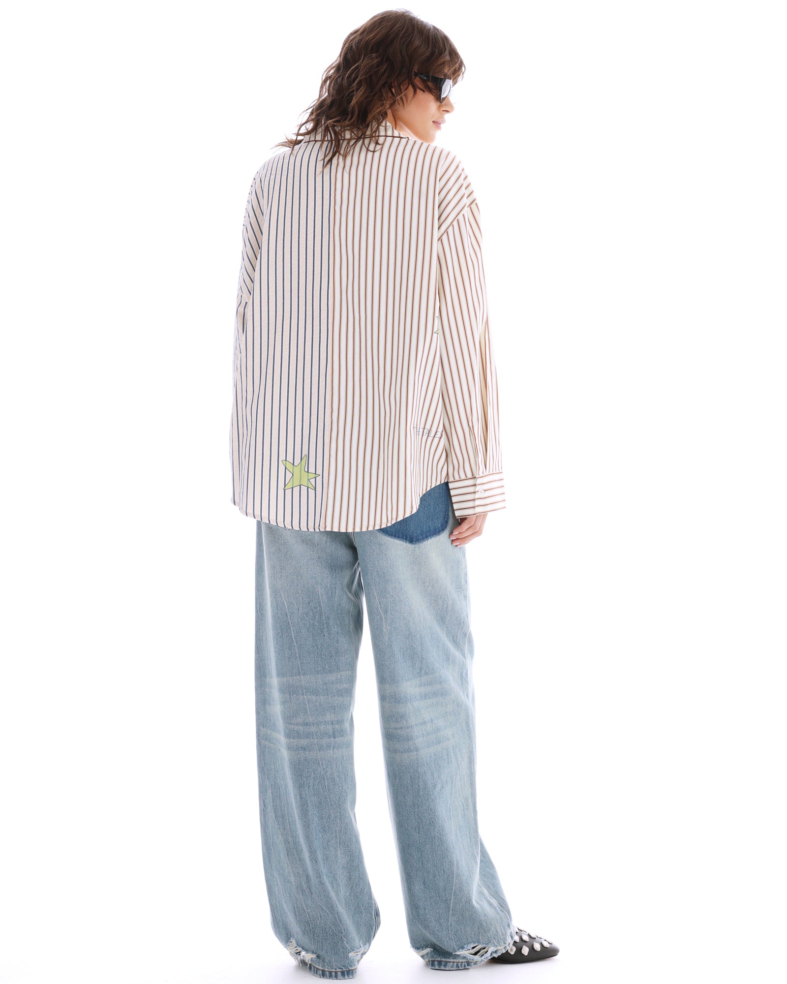 Half N Half Muse Stripe Shirt