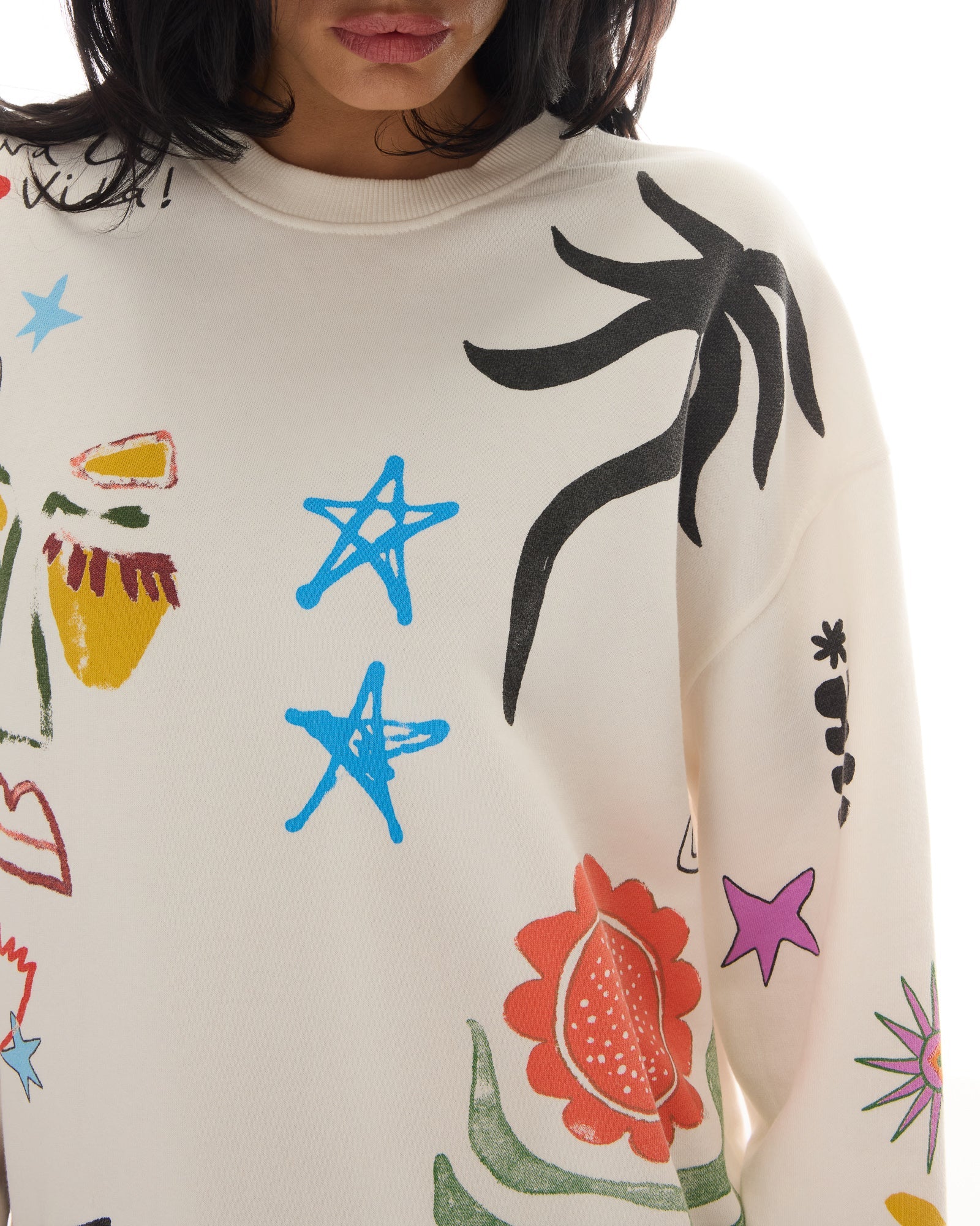 Illustrated Postcards Sweater THE TALES