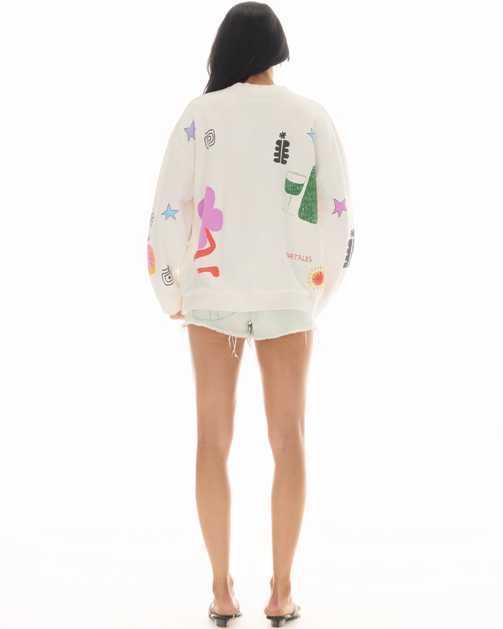 Illustrated Postcards Sweater THE TALES