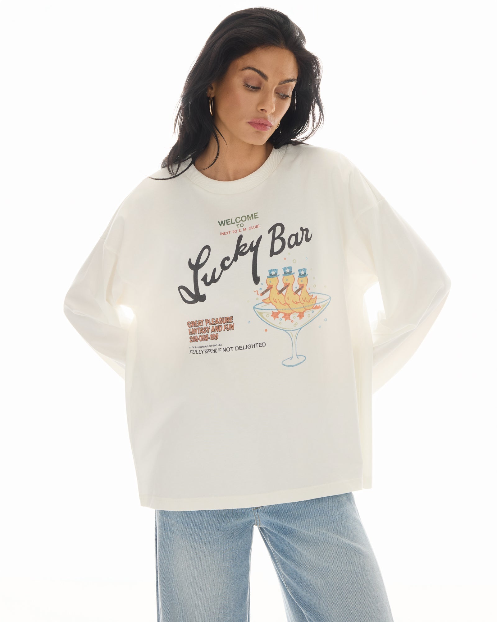 Lucky Bar Longsleeve Tee by THE TALES - front view