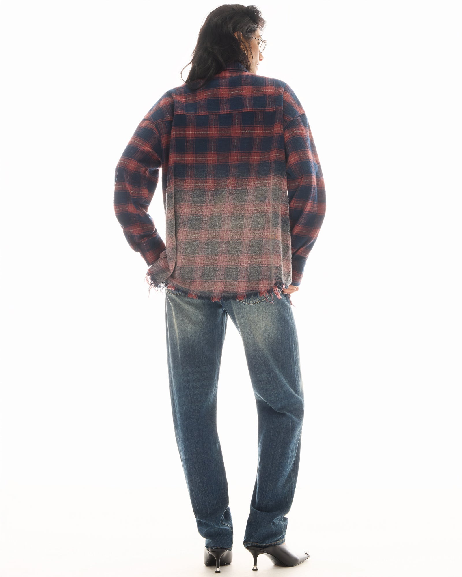 Cutaway Bleached Flannel Shirt by THE TALES - product photo