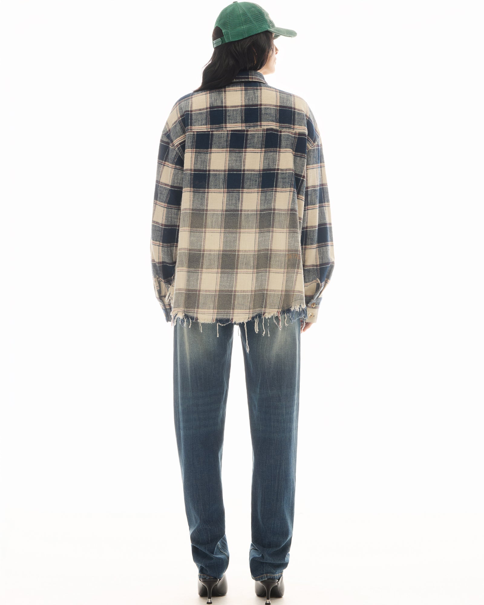 Cutaway Bleached Flannel Shirt by THE TALES - product photo