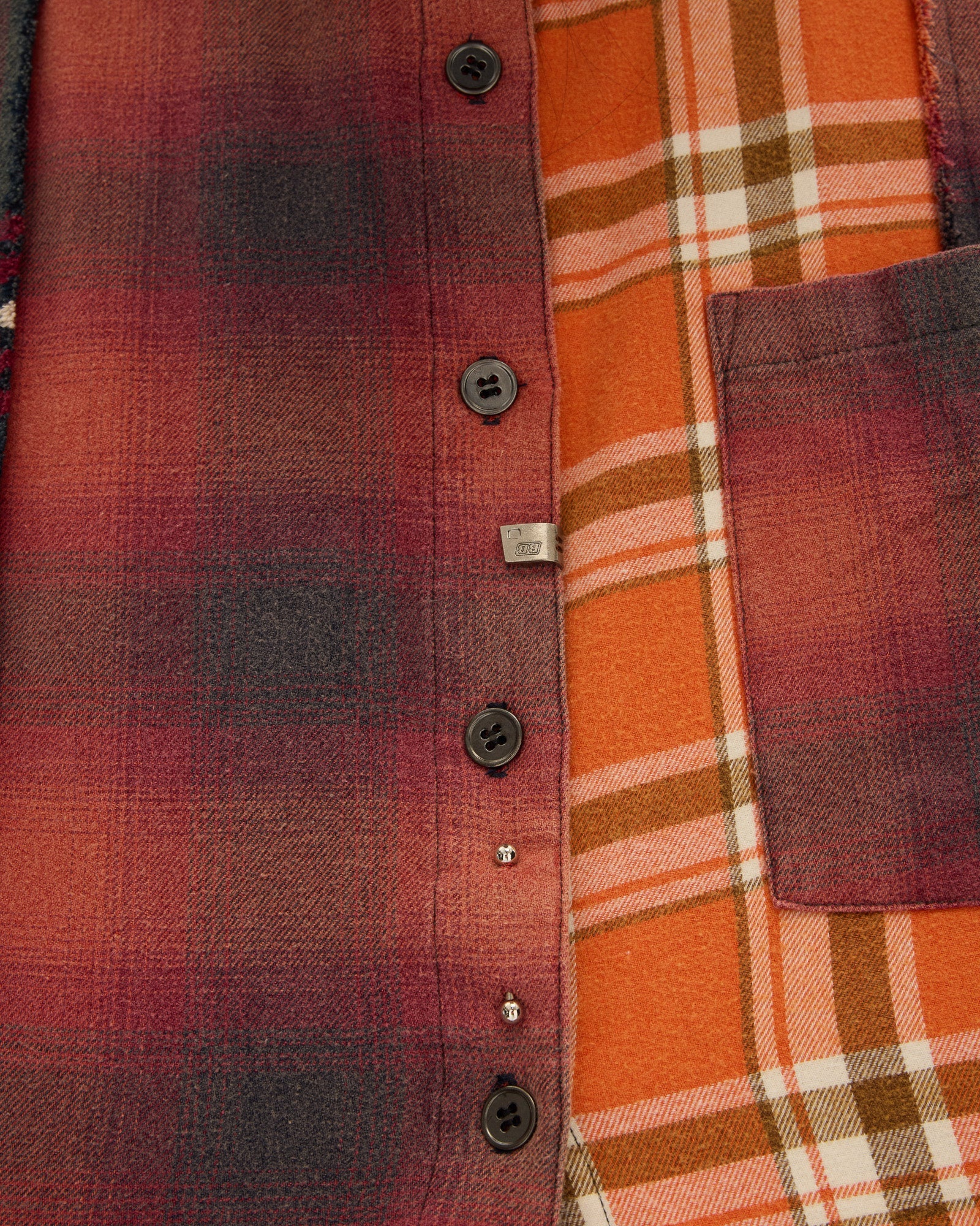 Reworked Pierced Flannel Shirt by THE TALES - product photo
