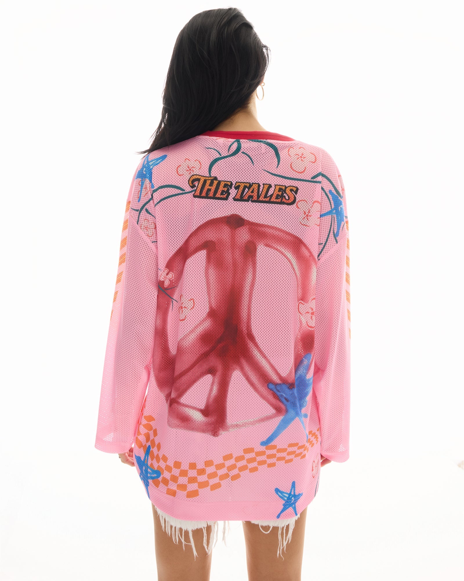 Peace Out Long Sleeve Football Jersey by THE TALES - product photo