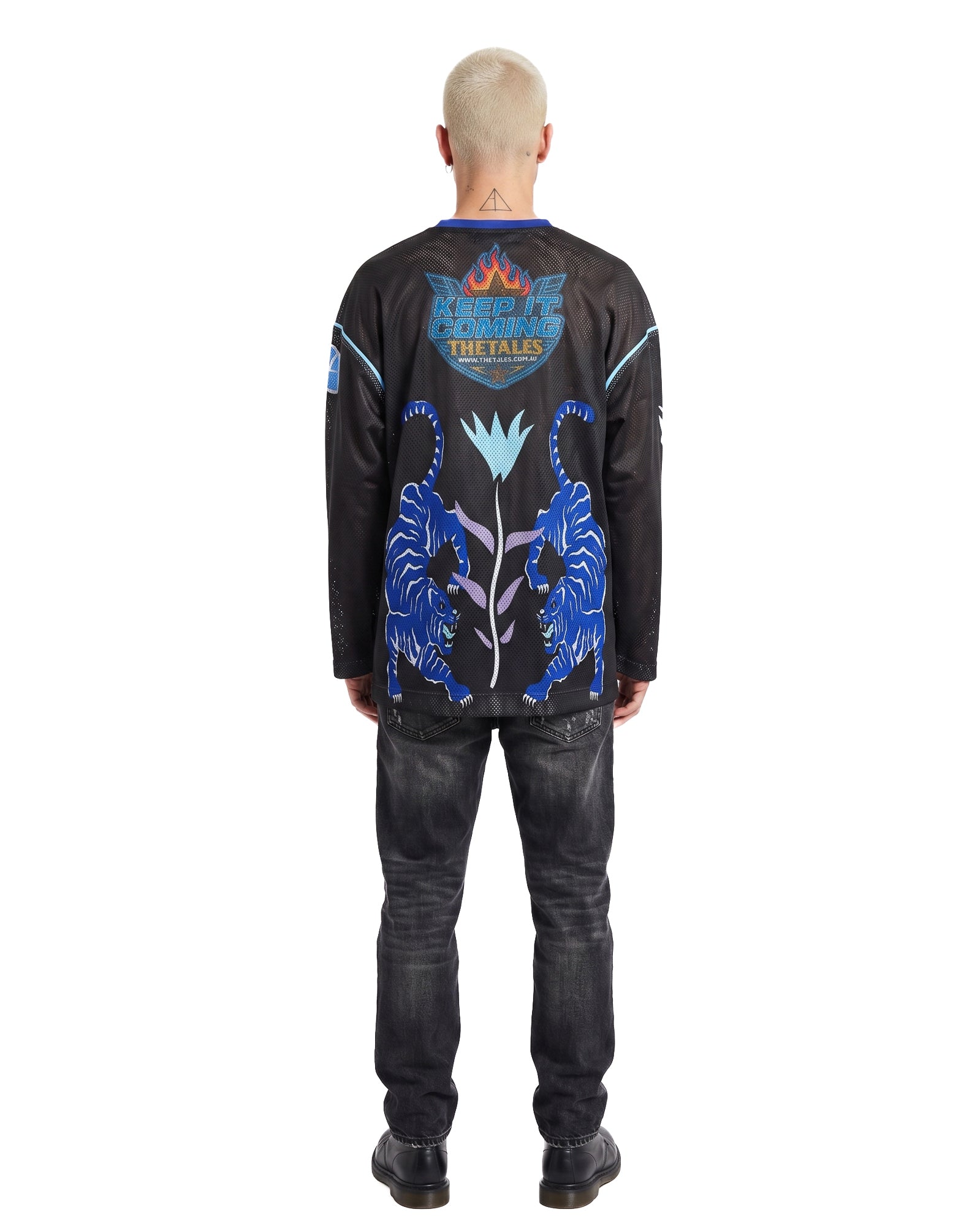 Crouching Tiger Long Sleeve Football Jersey