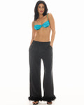 Frida Feather Trim Floral Pants