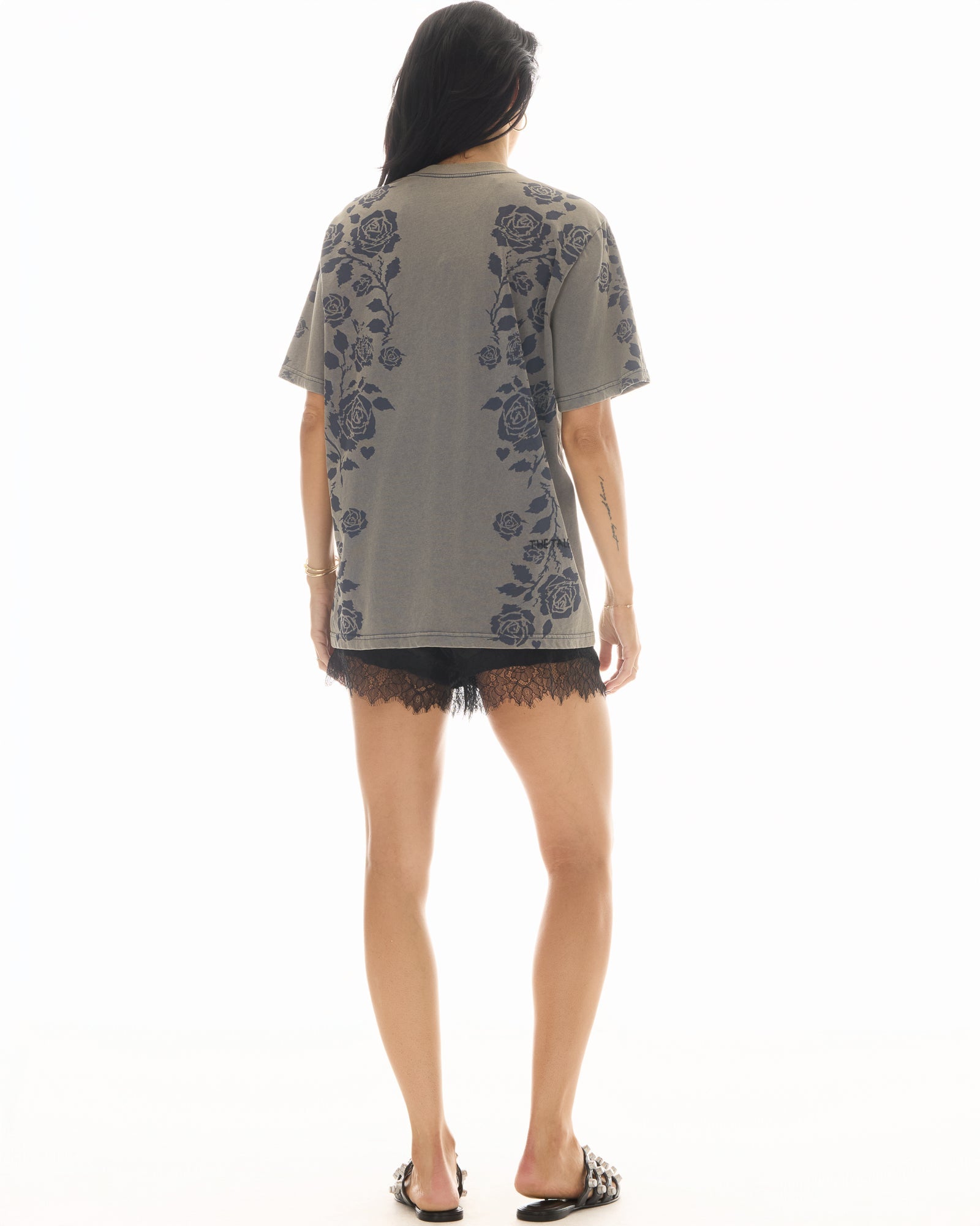 Distorted Black Rose Tee by THE TALES - product photo