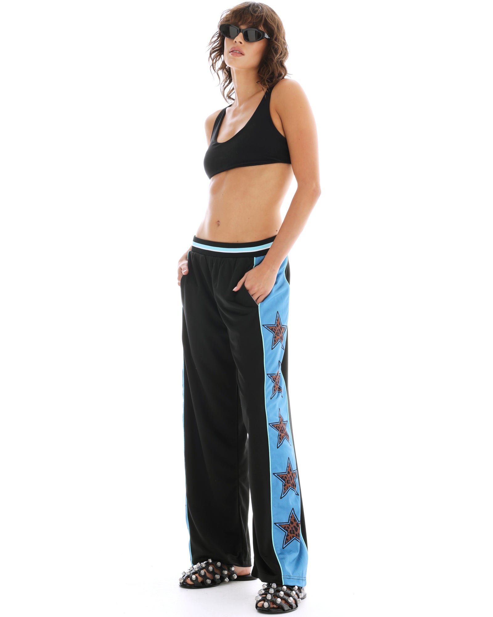 Tales Leopard Star Track Pants
