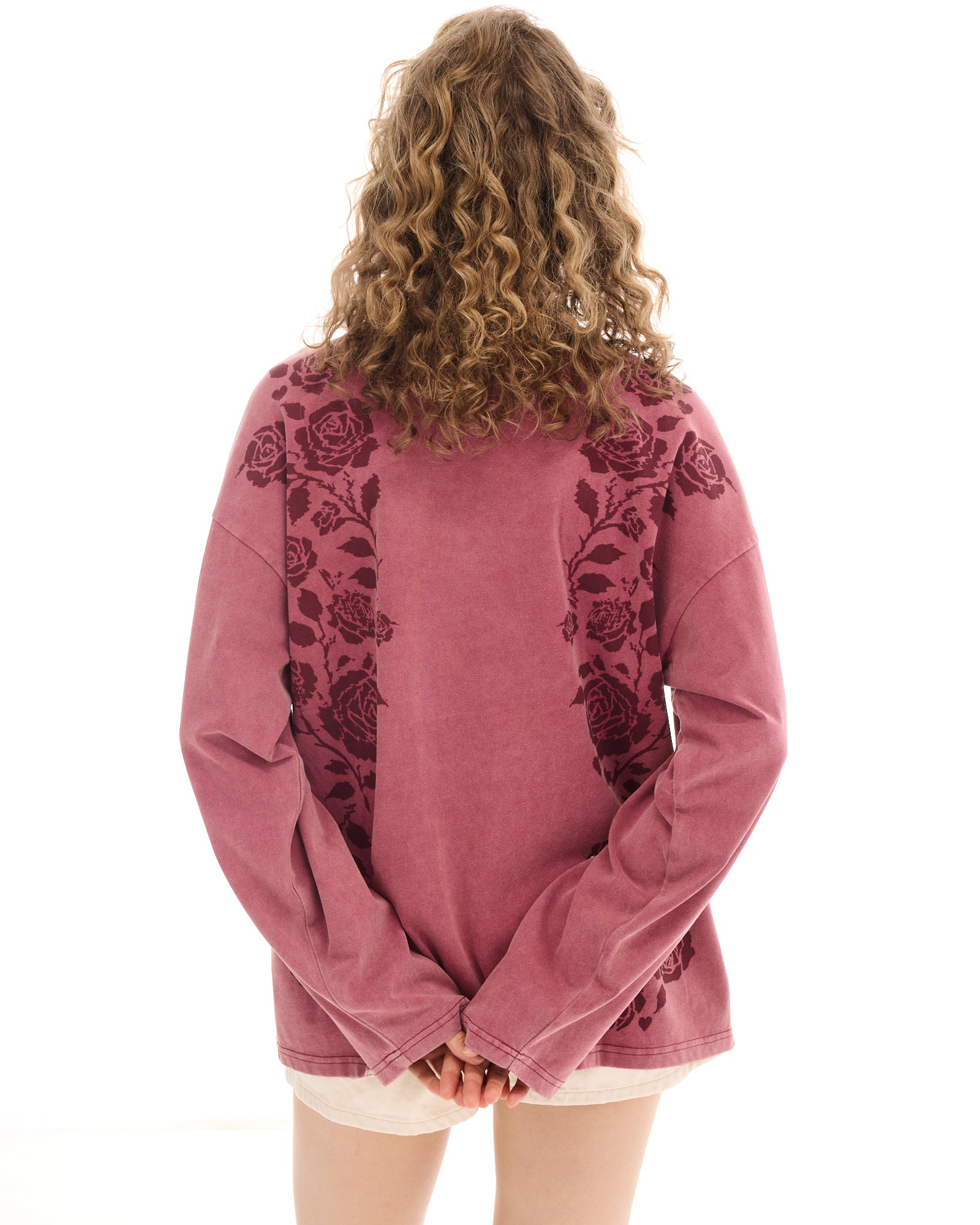 Distorted Burnt Rose Longsleeve Tee THE TALES