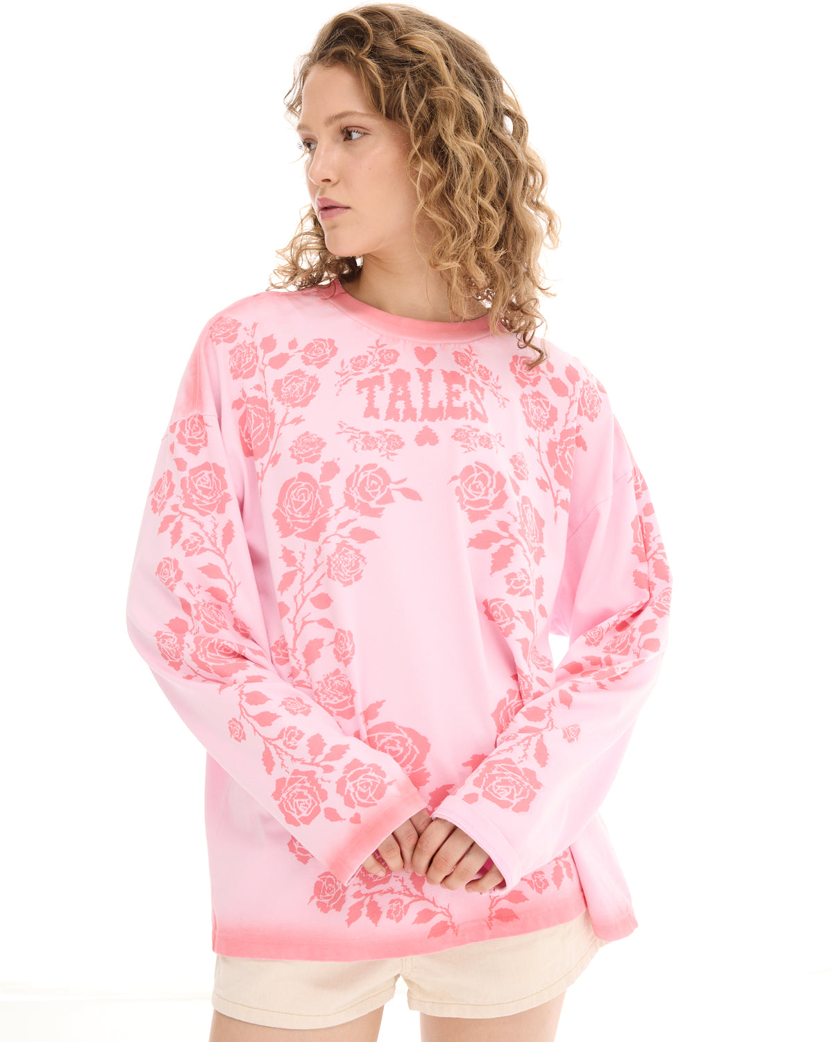 Distorted Rose Long Sleeve Tee THE TALES
