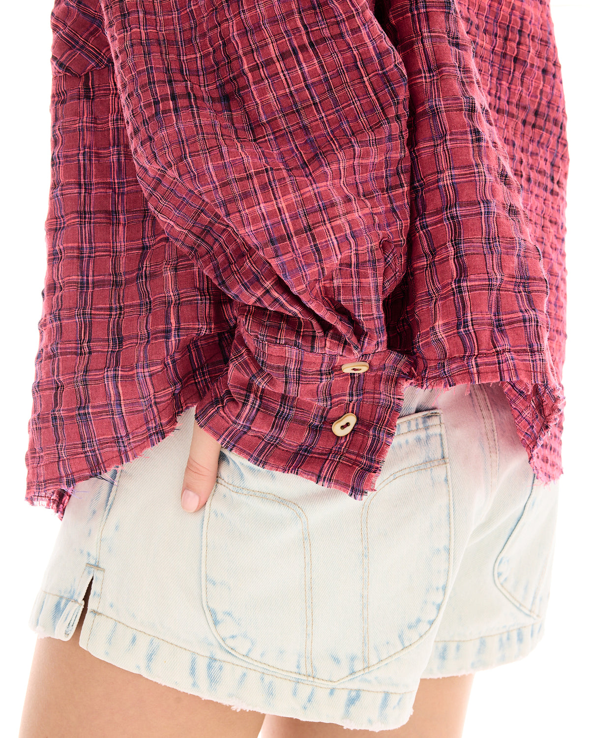 Summer Check Panelled Shirt