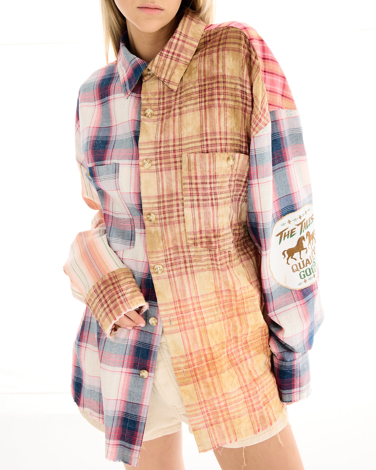 Quality Goods Panelled Check Shirt
