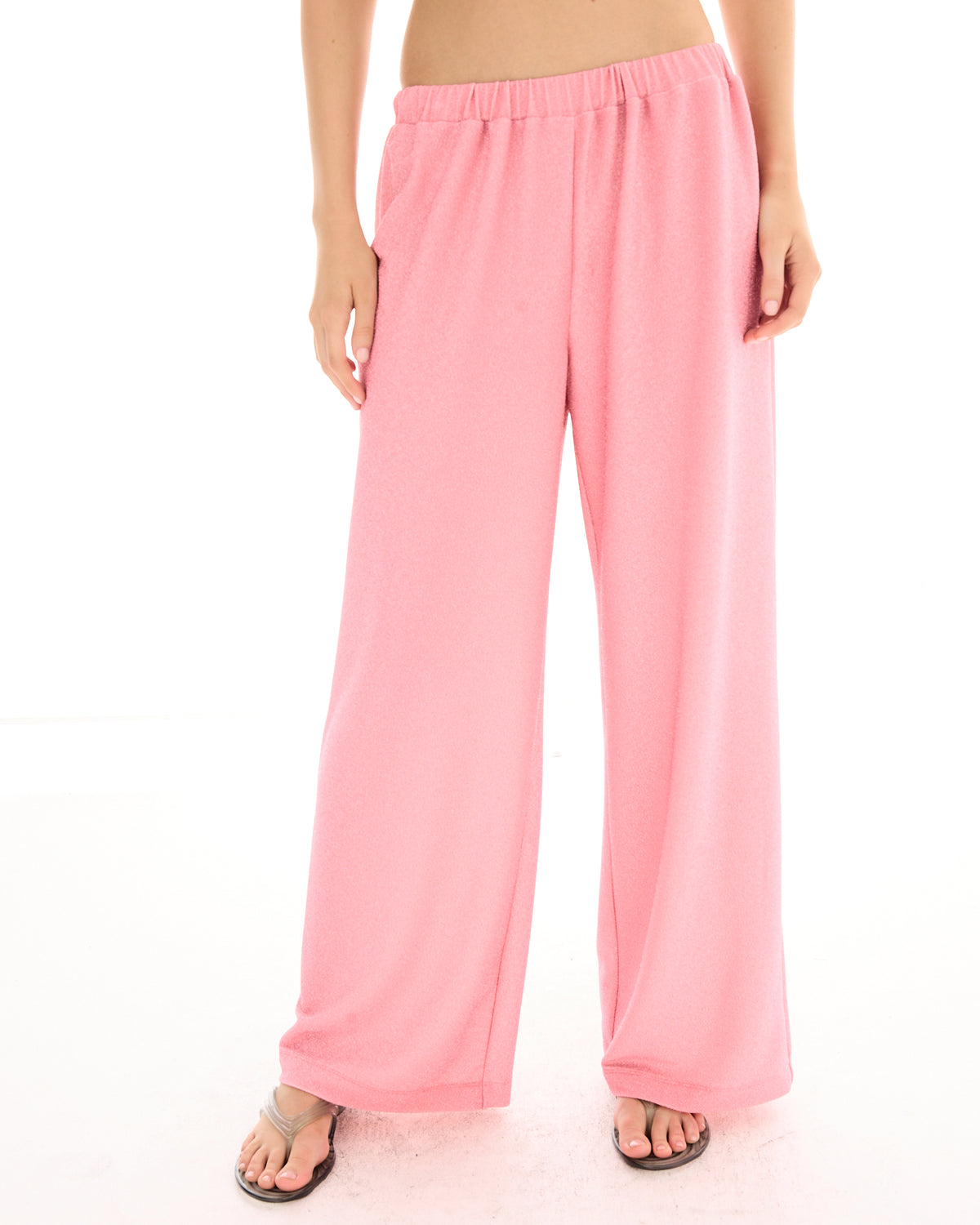 Fame Pink Lurex Pants