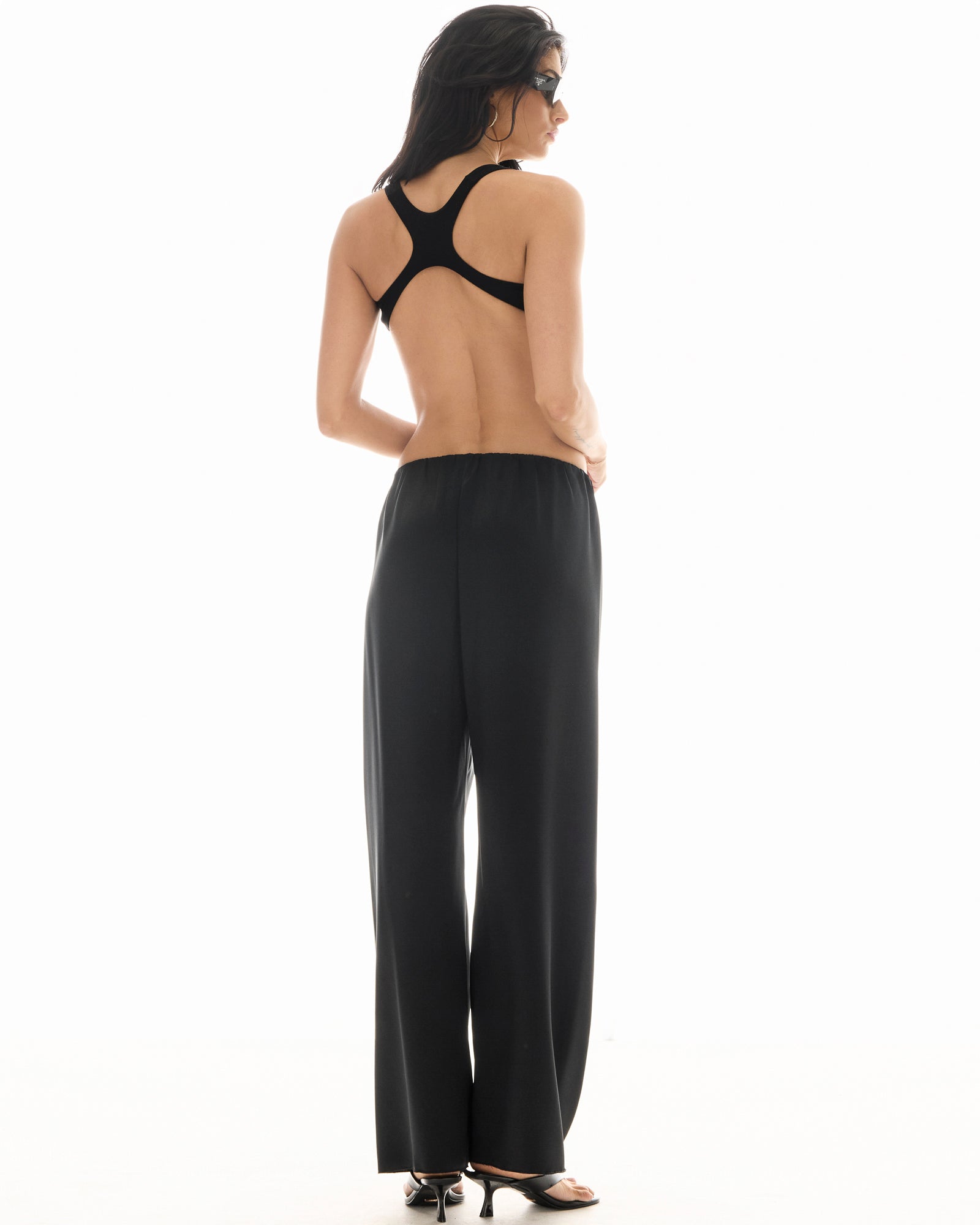 Waterfall Waist Satin Pants THE TALES