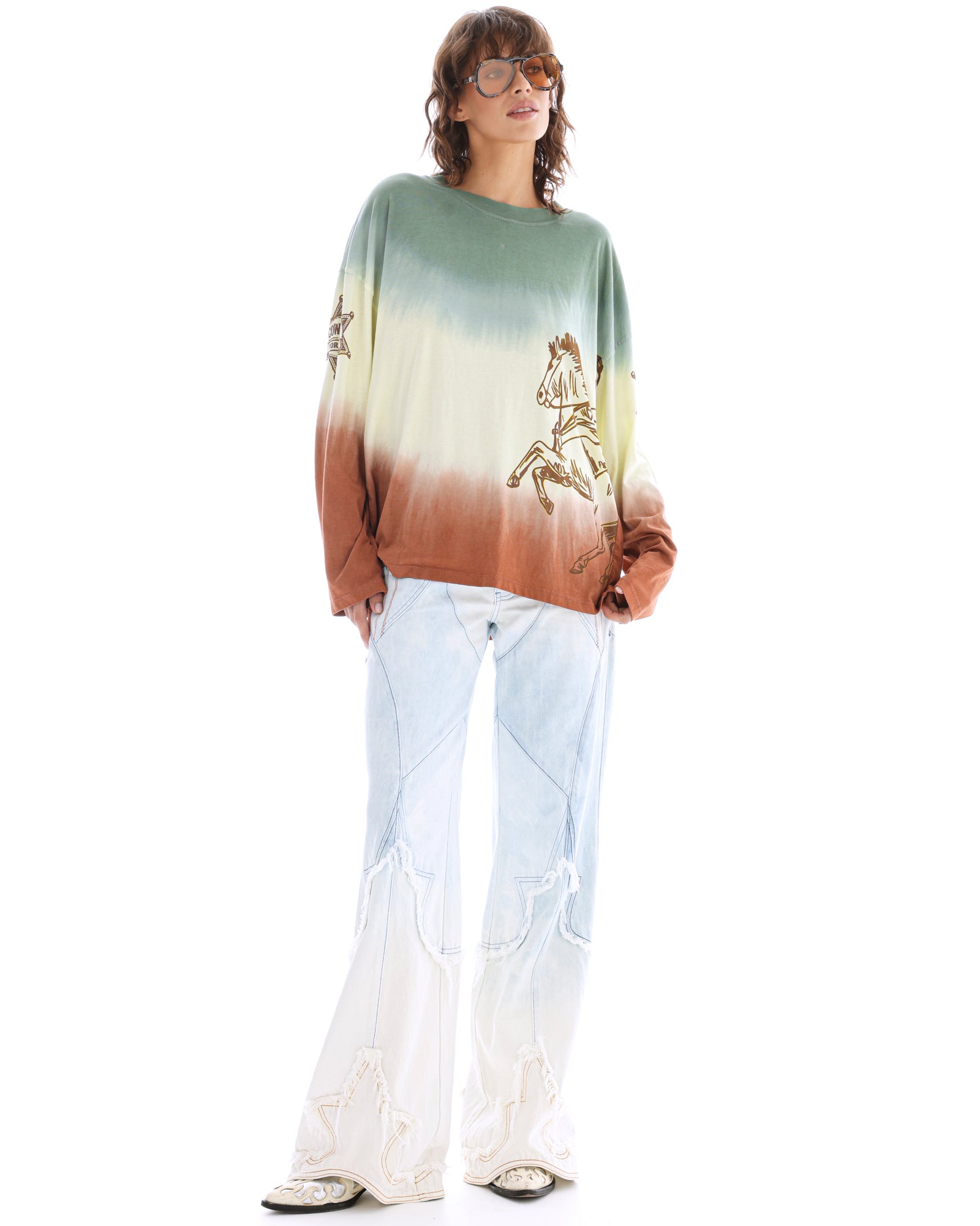 Cowboys Forever Tie Dye Long Sleeve Tee THE TALES