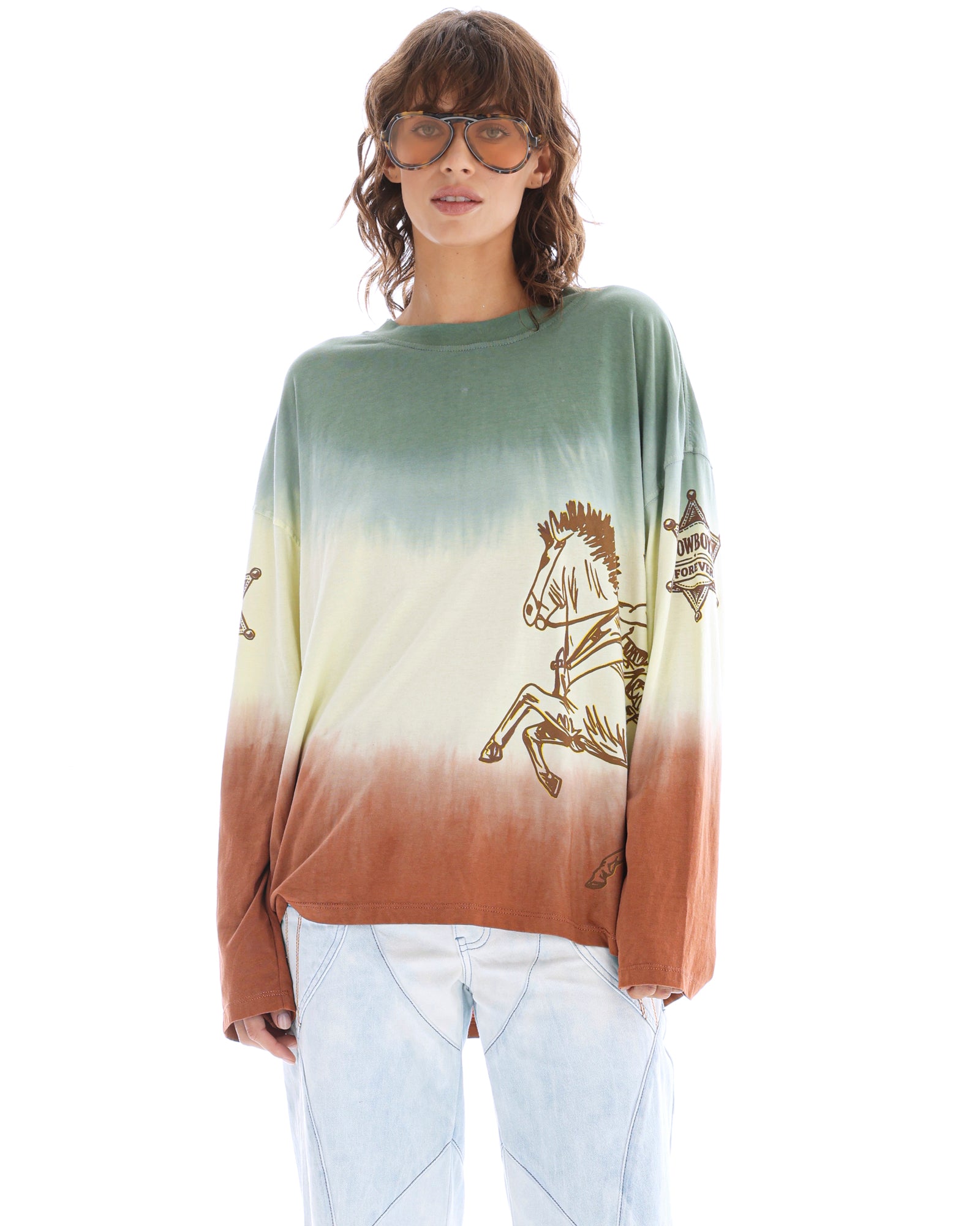Cowboys Forever Tie Dye Long Sleeve Tee THE TALES