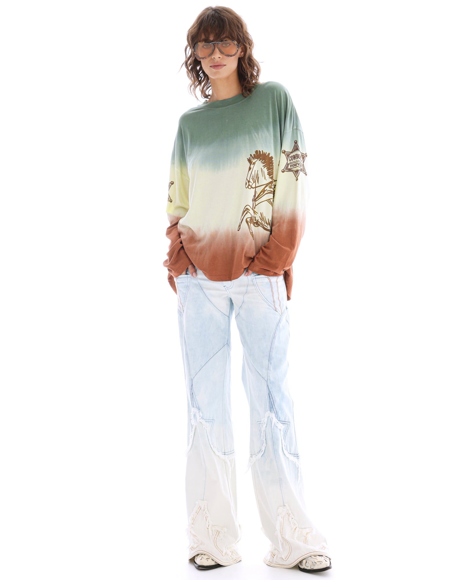 Cowboys Forever Tie Dye Long Sleeve Tee THE TALES