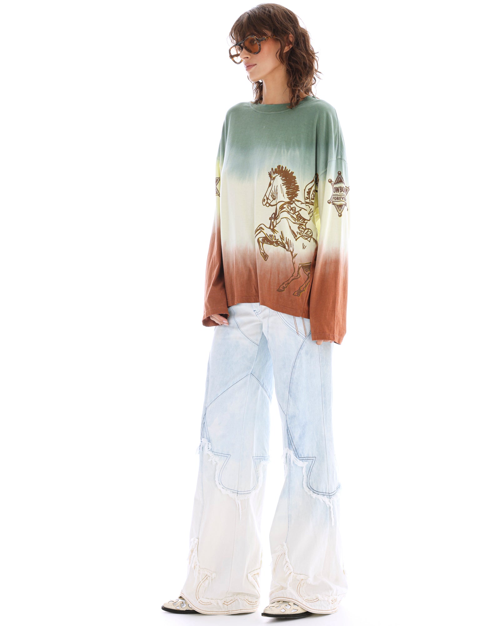 Cowboys Forever Tie Dye Long Sleeve Tee THE TALES