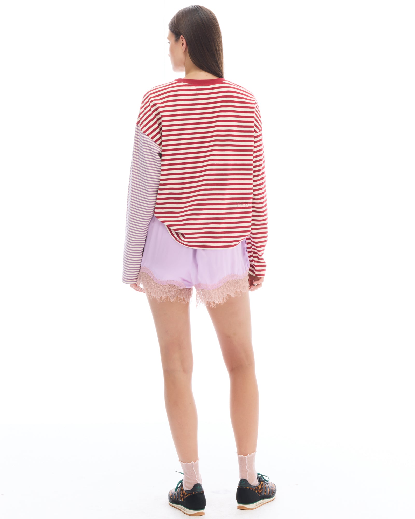 Lexy Soft Stripe Patchwork Tee