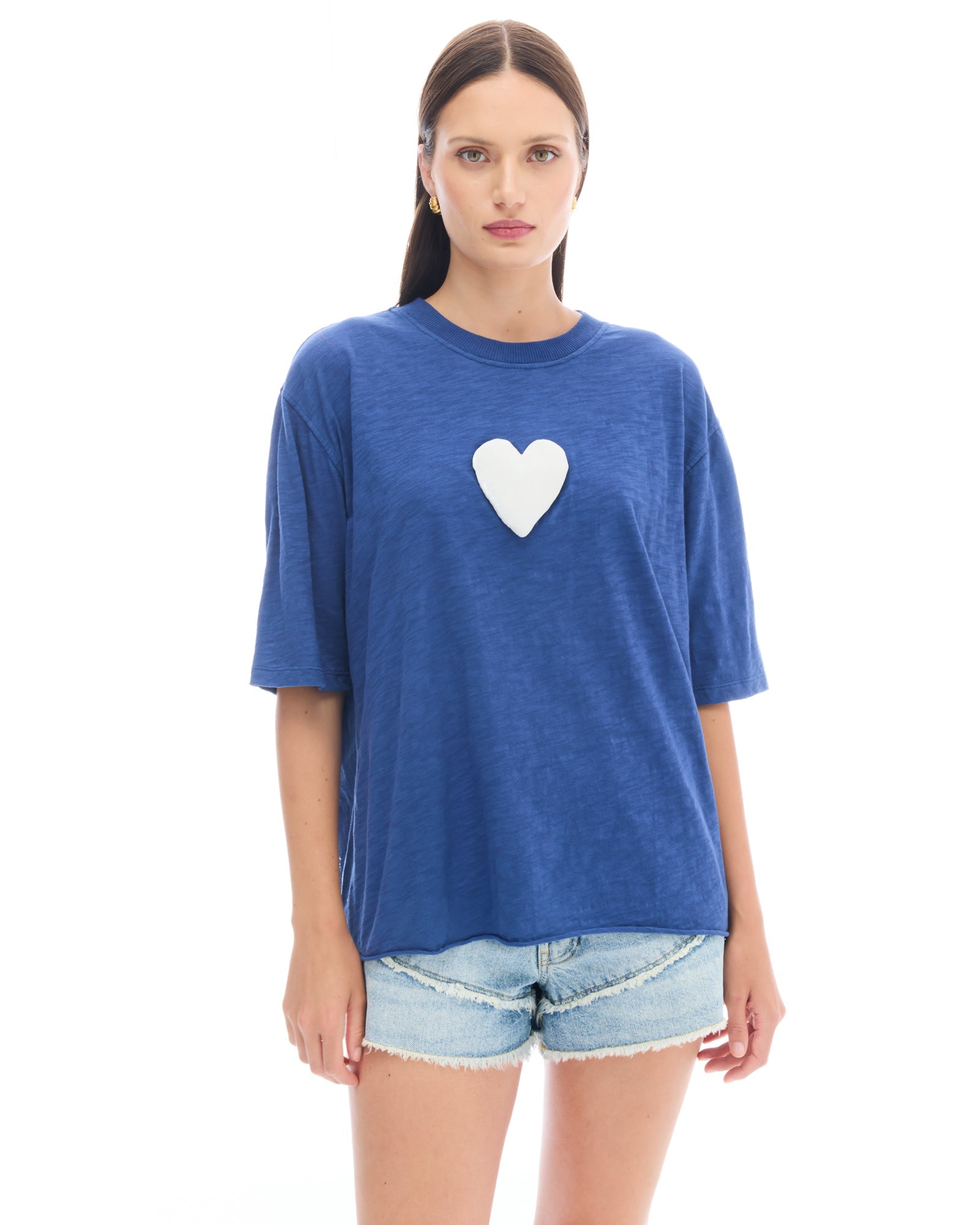 We Love Velvet Heart Street Tee by THE TALES - detail view