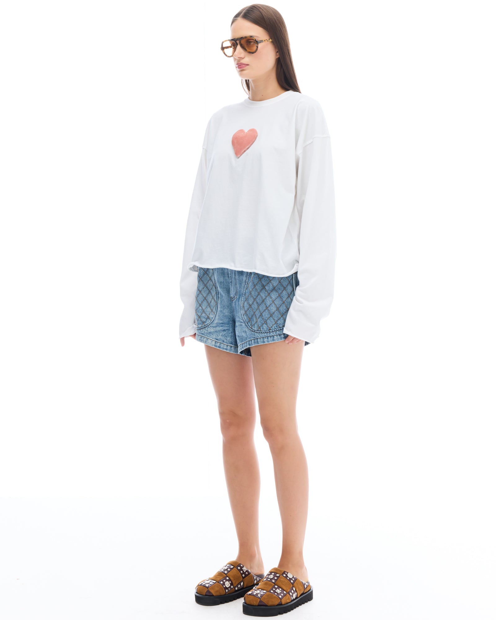 We Love Velvet Heart Long Sleeve Tee by THE TALES - product photo
