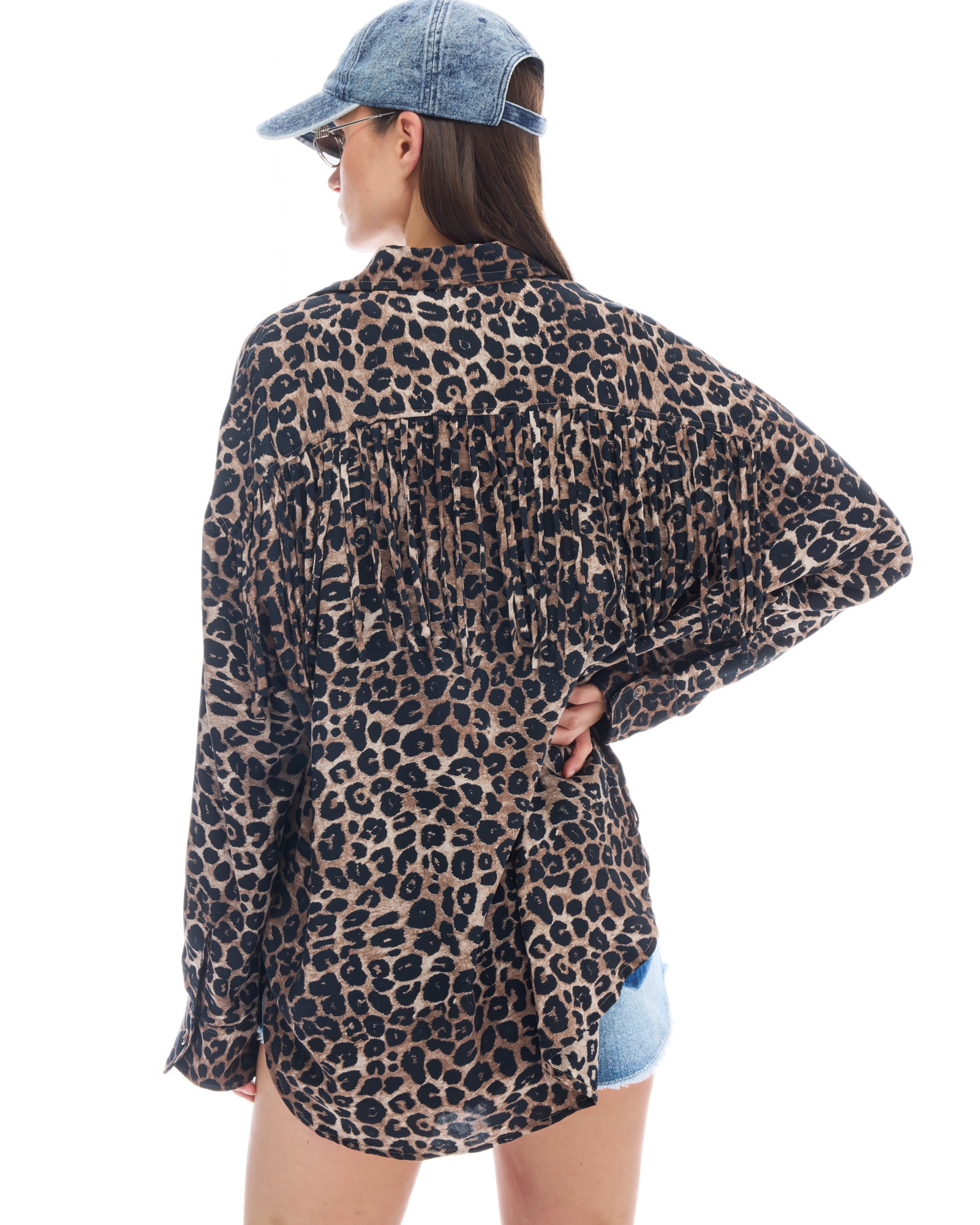 Ibiza Animal Fringed Long Sleeve Shirt