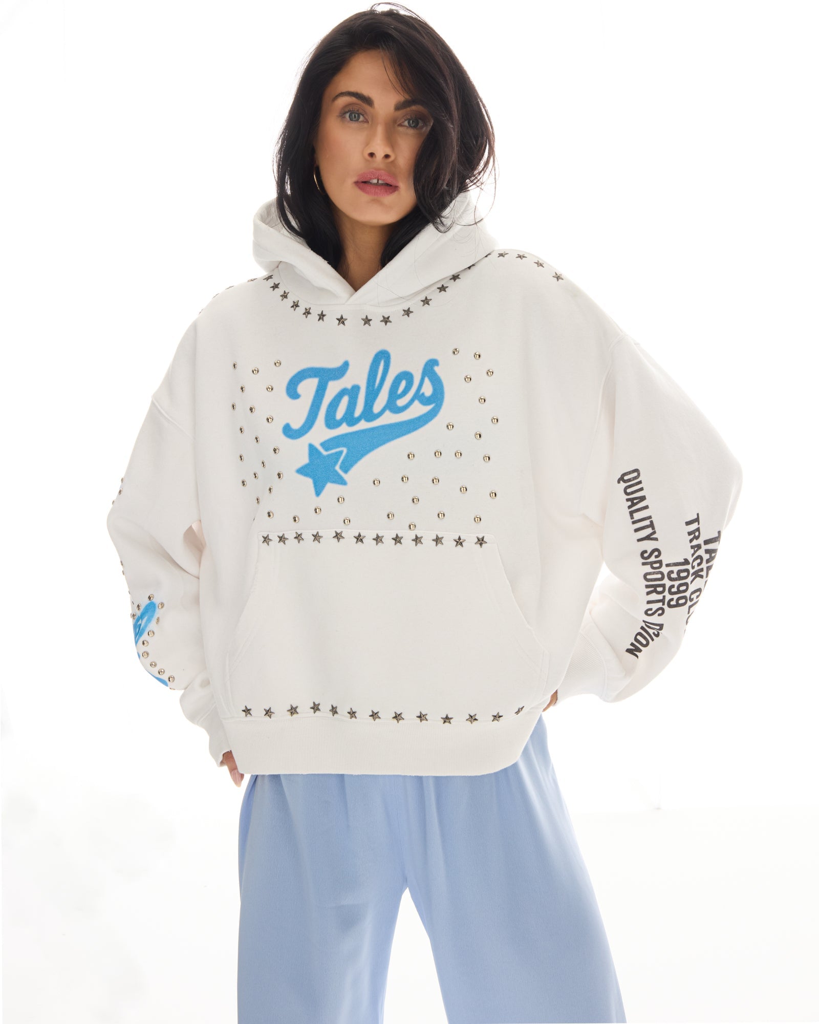 Tales Track Club Studded Hoodie by THE TALES - side view