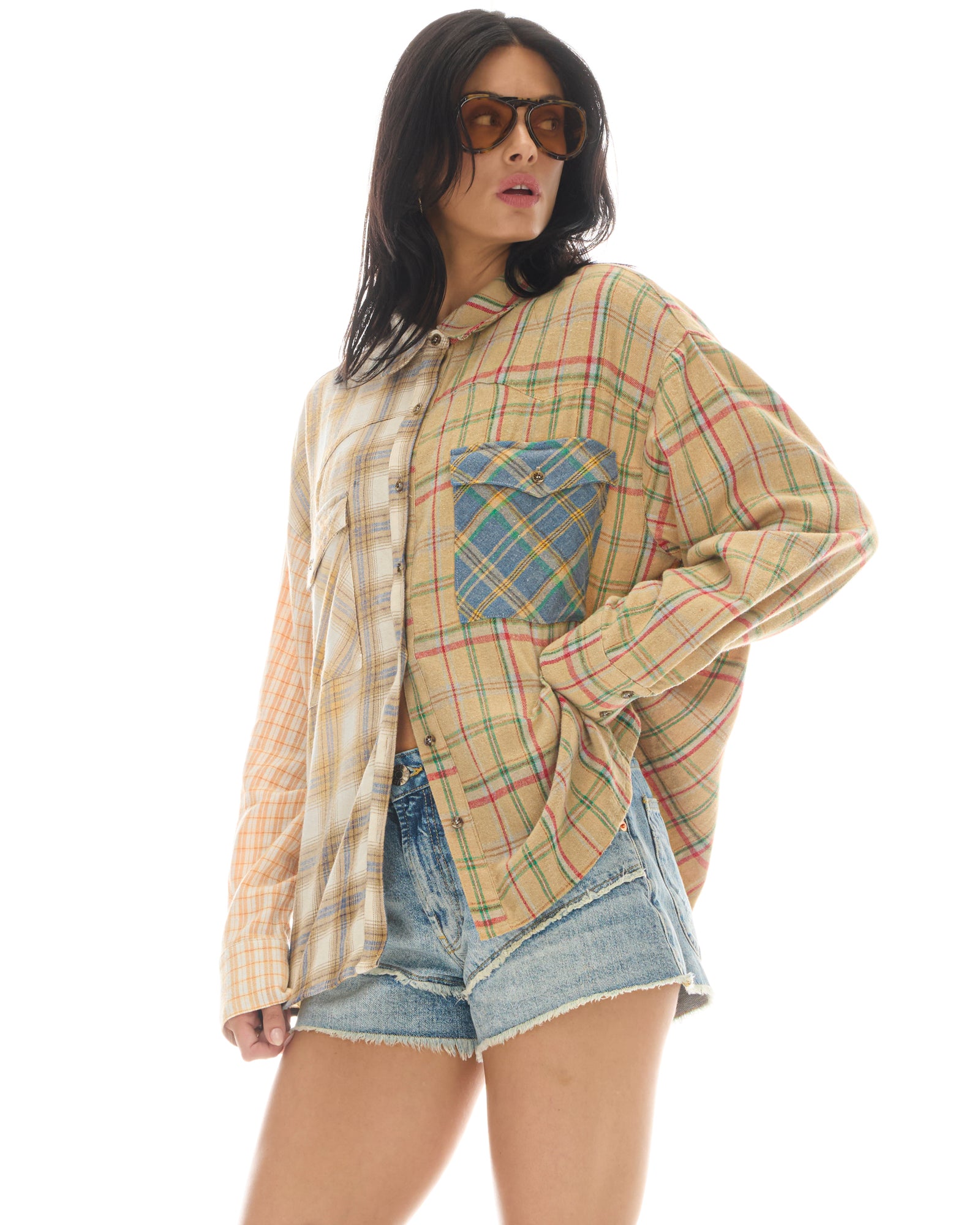Half n Half Teddy Western Shirt THE TALES