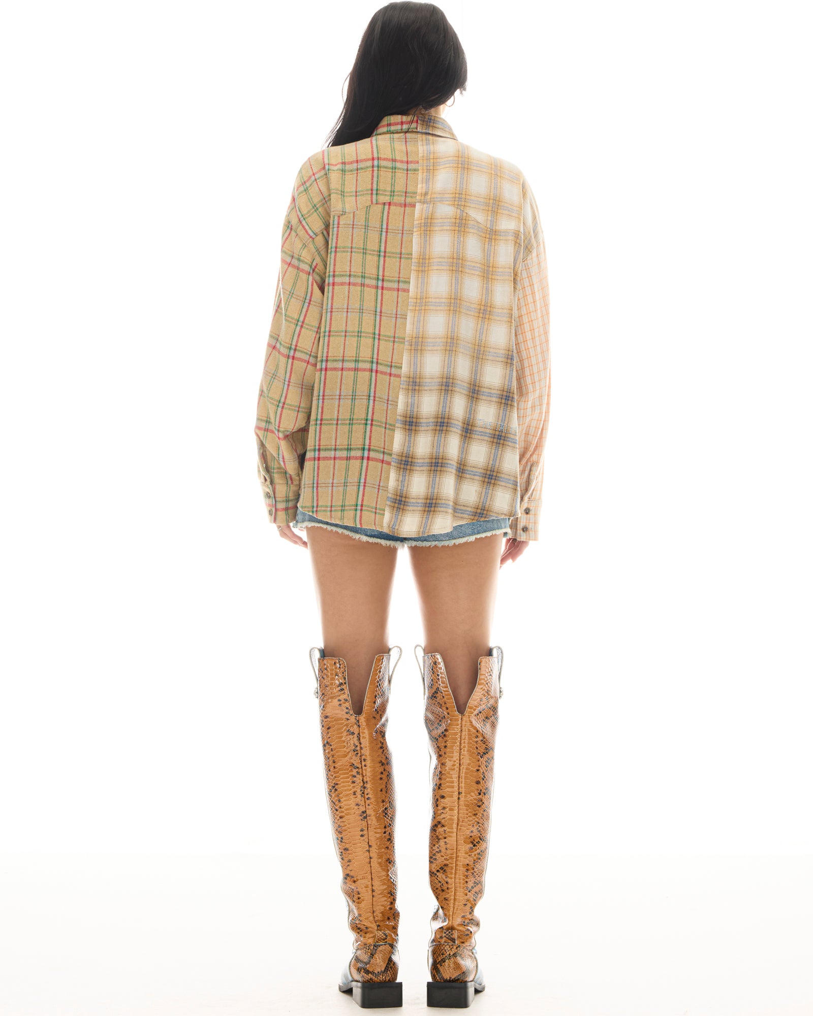 Half n Half Teddy Western Shirt THE TALES
