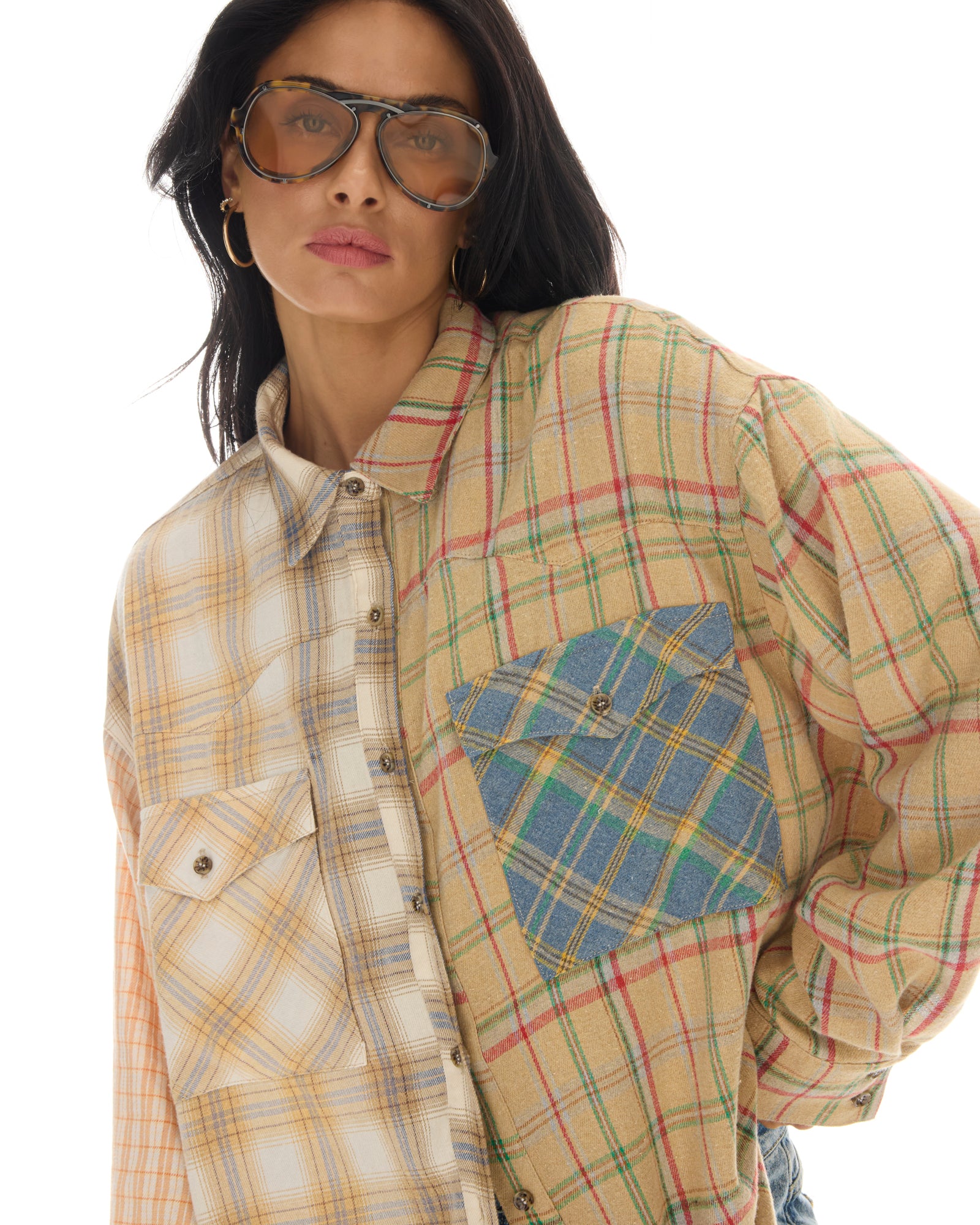 Half n Half Teddy Western Shirt THE TALES