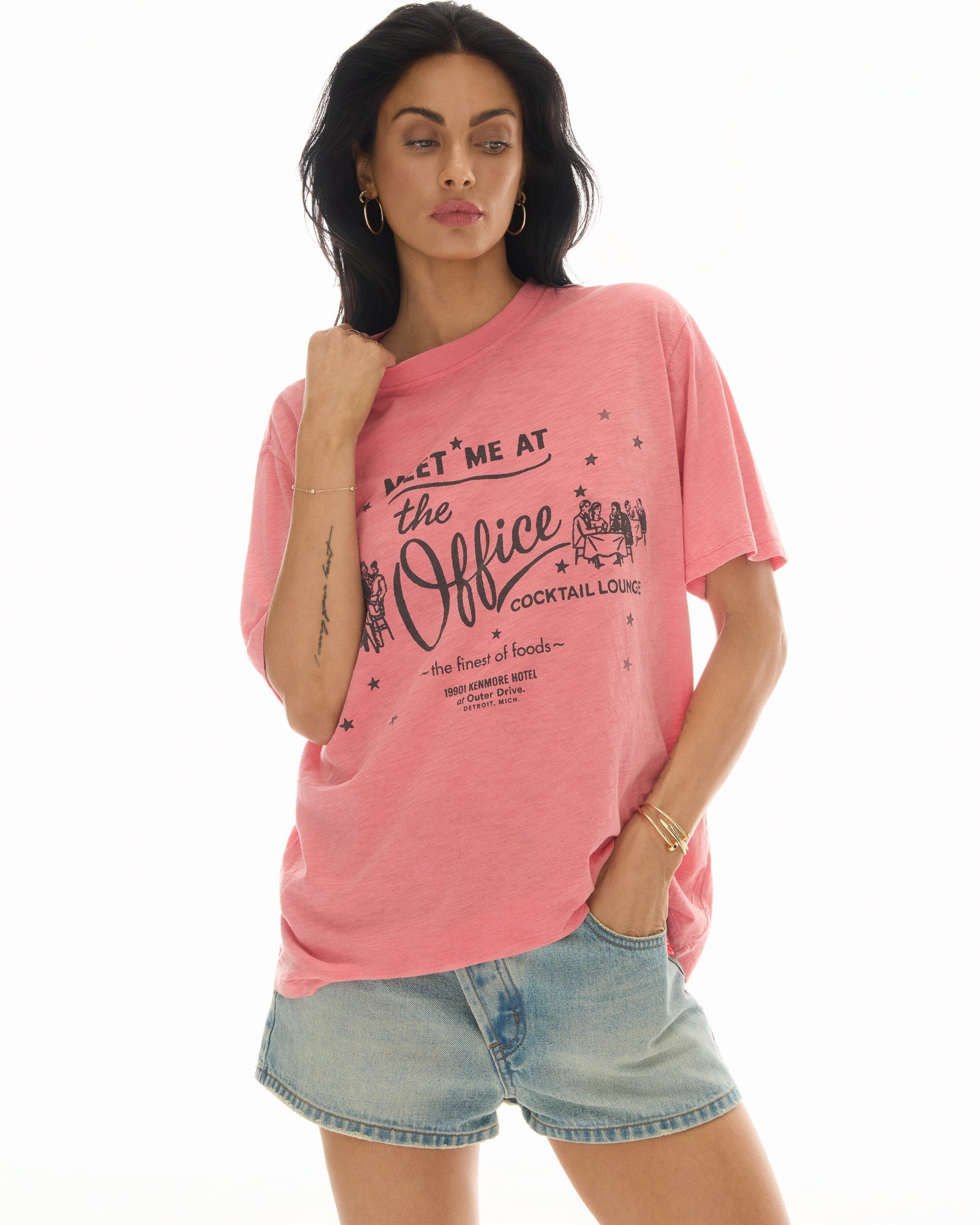Meet Me At The Office Tee by THE TALES - front view