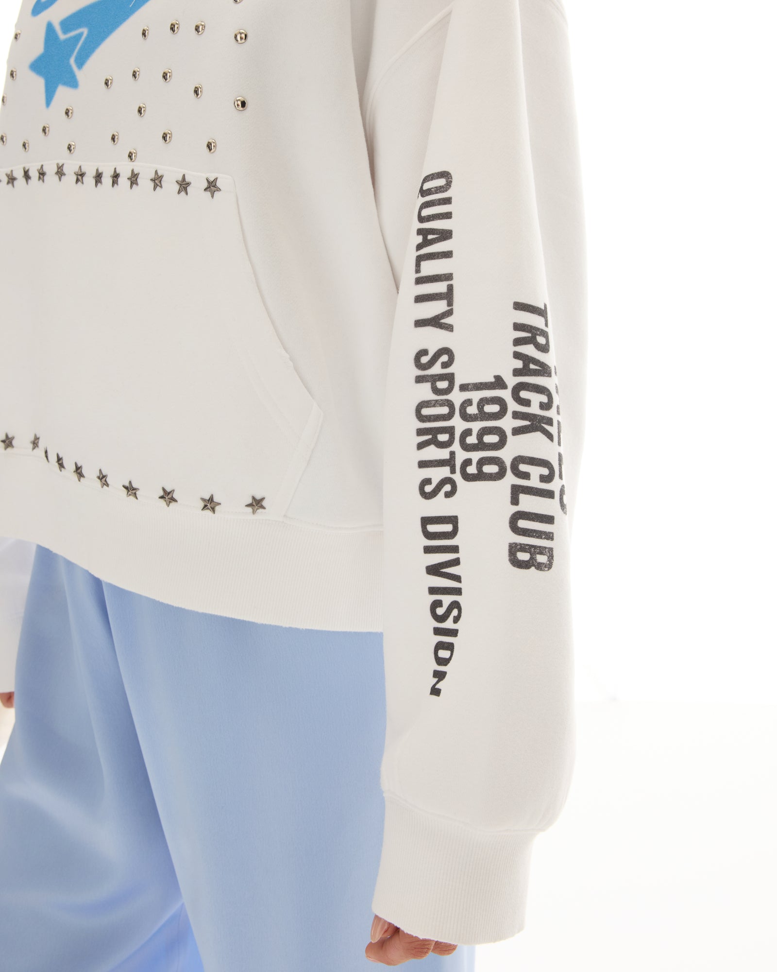 Tales Track Club Studded Hoodie by THE TALES - detail view