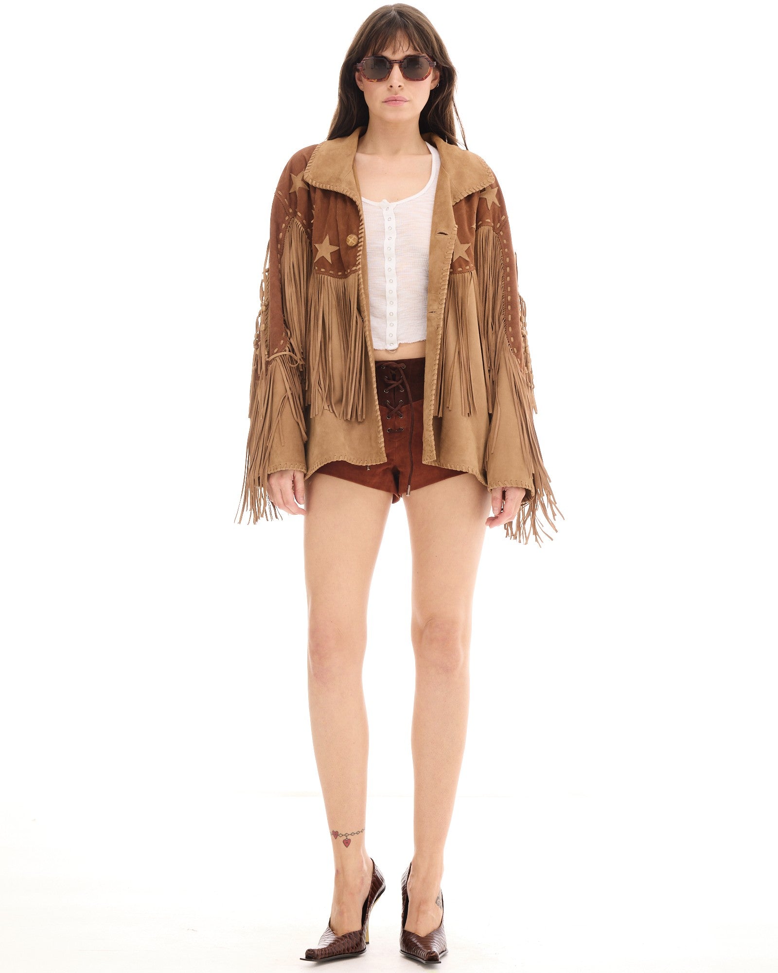 Portobello Road Fringed Suede Jacket - THE TALES T168