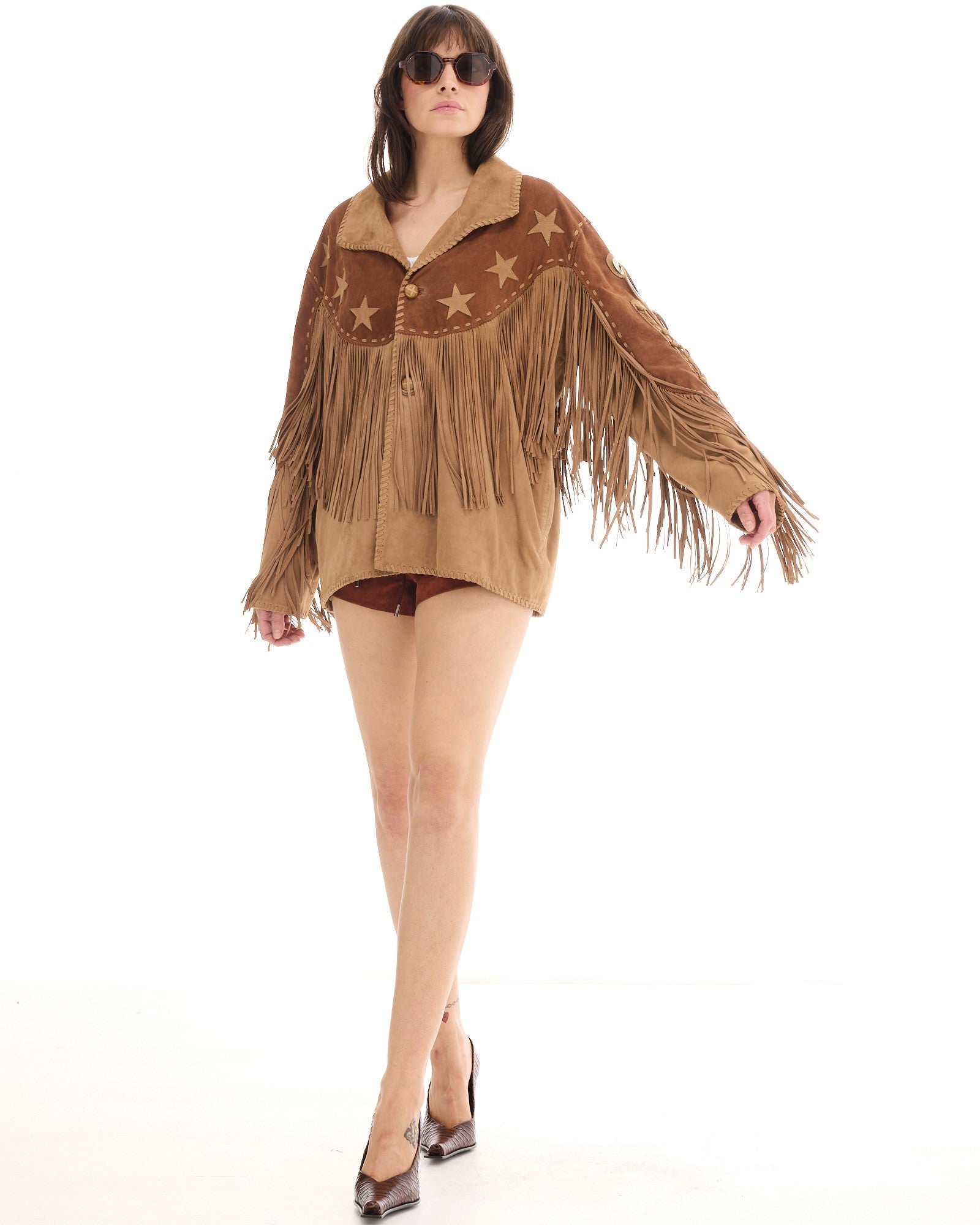Portobello Road Fringed Suede Jacket - THE TALES T168