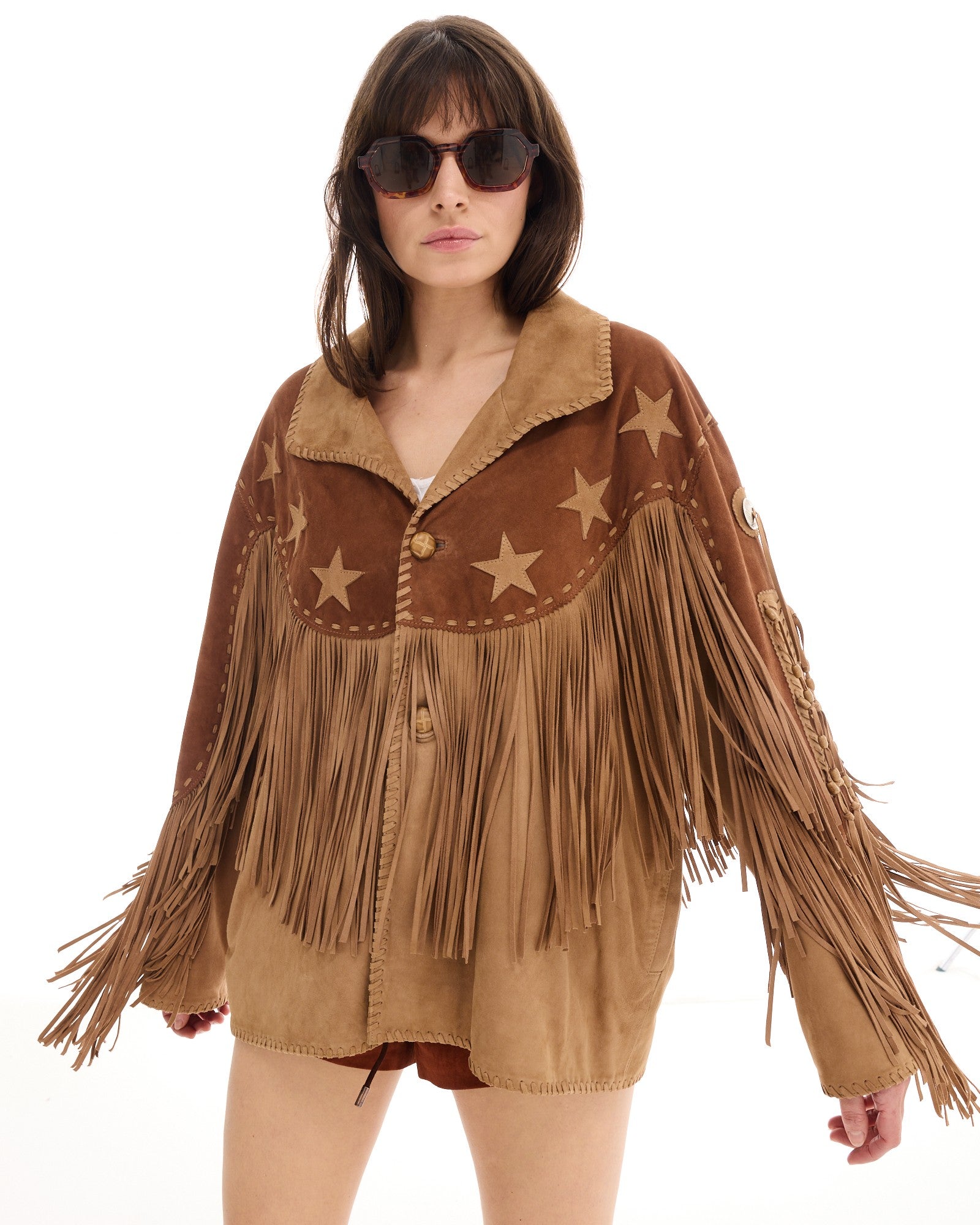 Portobello Road Fringed Suede Jacket - THE TALES T168