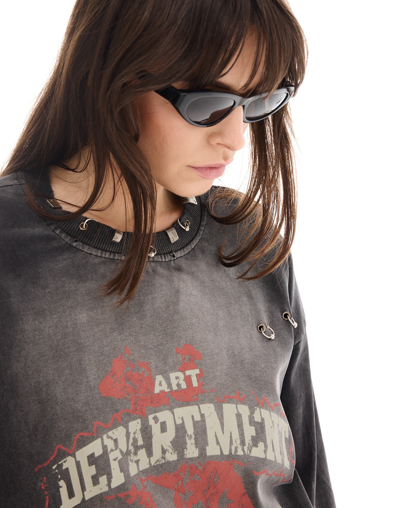 ART DEPARTMENT PIERCED COWBOY LONGSLEEVE TEE - THE TALES T550A