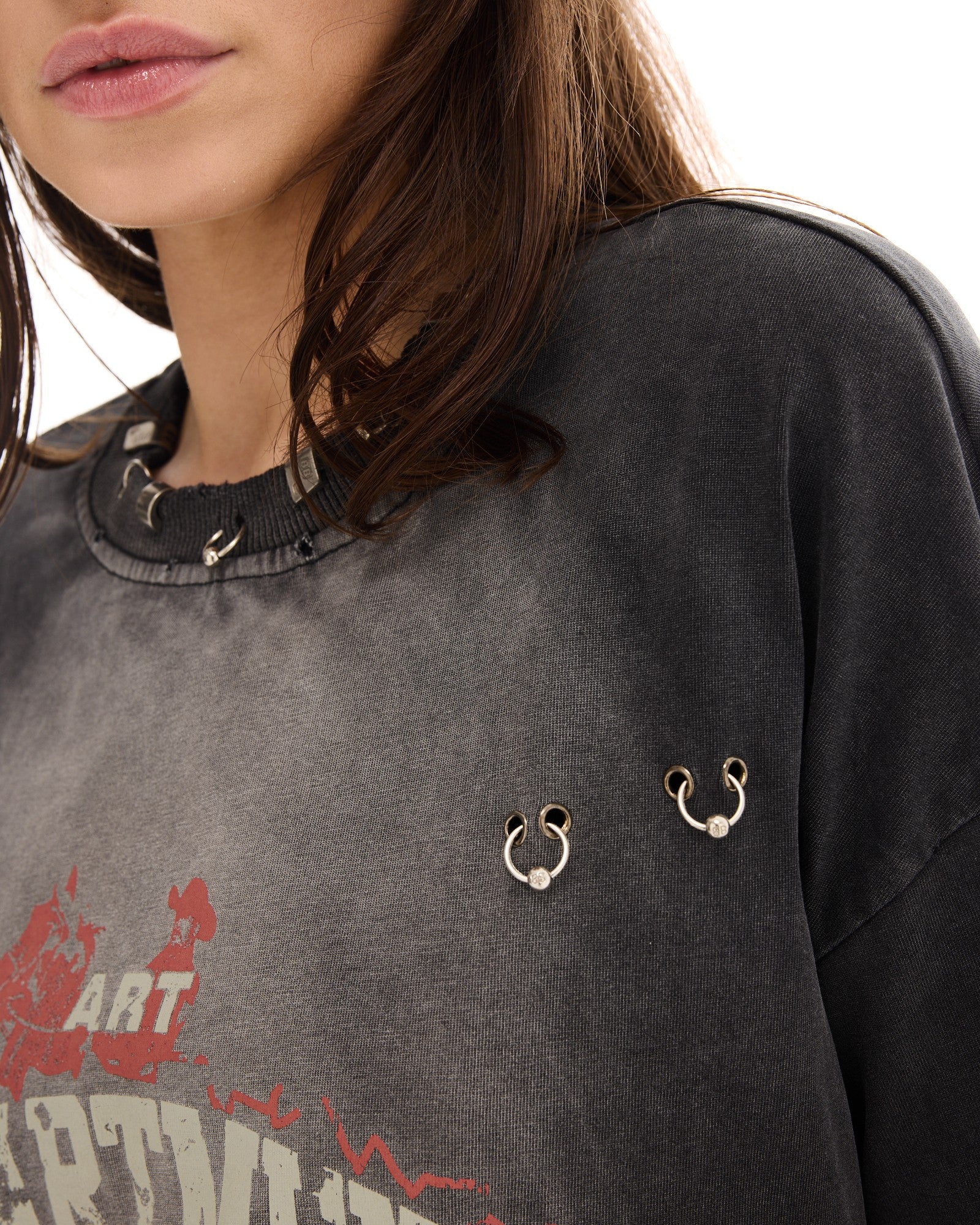 ART DEPARTMENT PIERCED COWBOY LONGSLEEVE TEE - THE TALES T550A