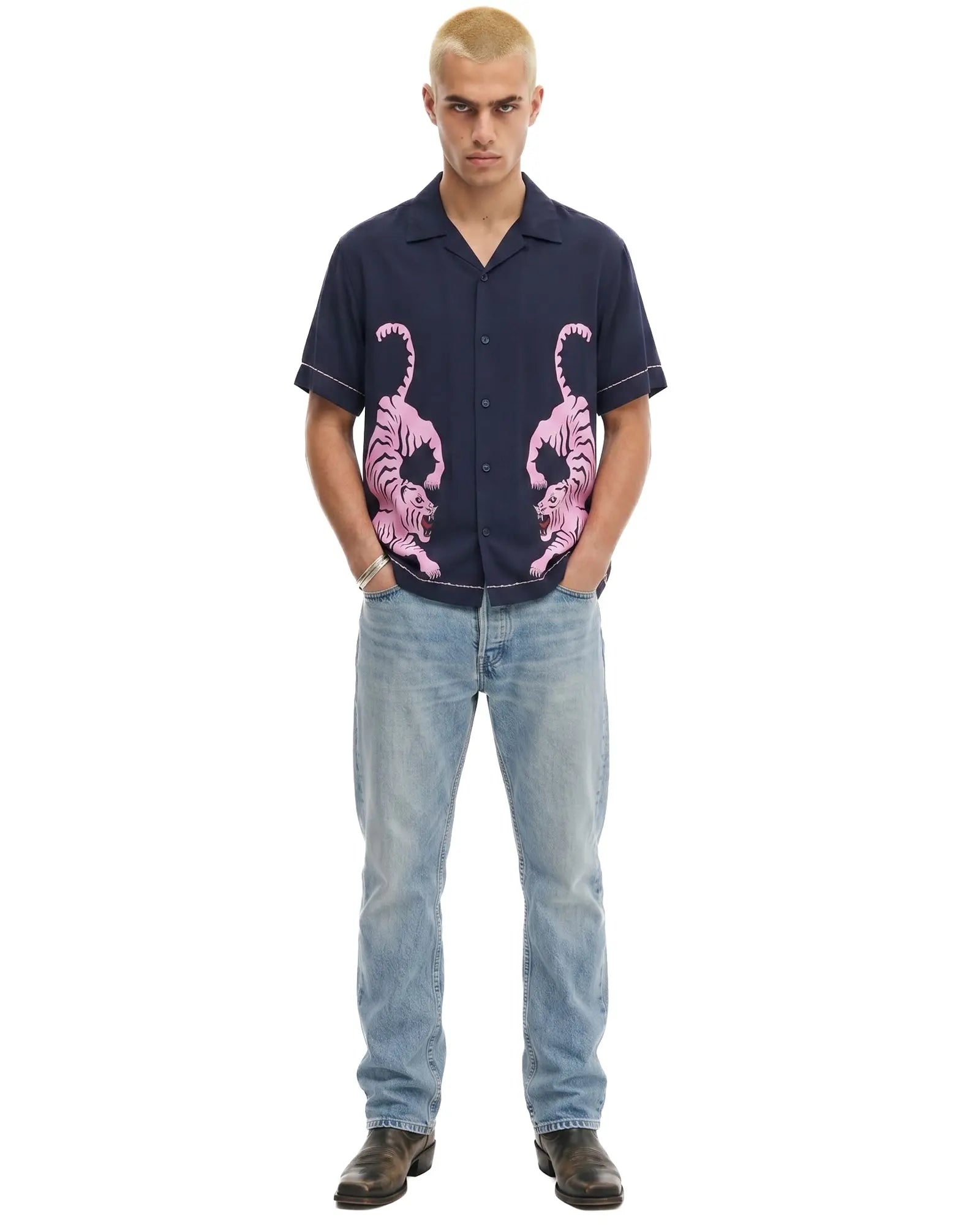 Crouching Tiger Camp Shirt by THE TALES - product photo
