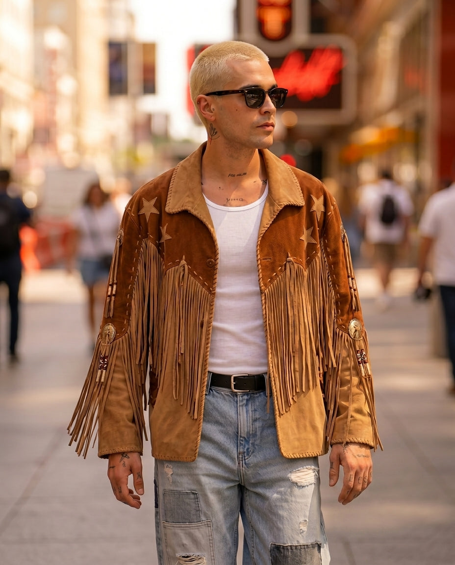 The Tales Fringed Suede Jacket